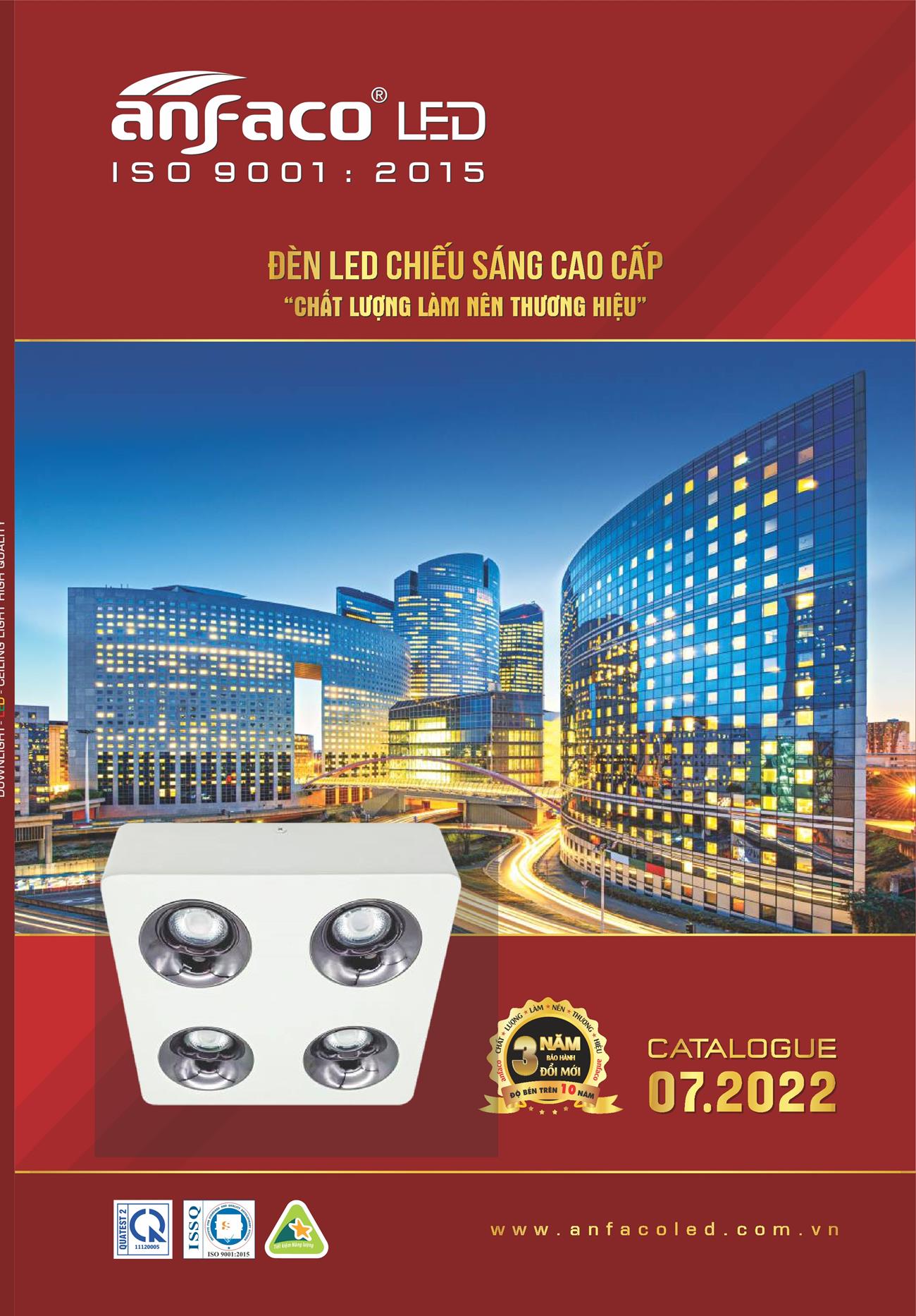 Bảng Giá Đèn Anfaco Lighting 2022 - Trang 1)
