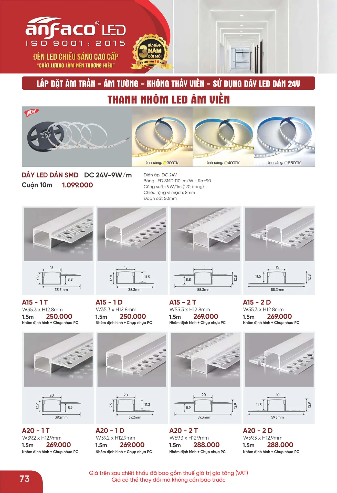Bảng Giá Đèn Anfaco Lighting 2026 - Trang 74)