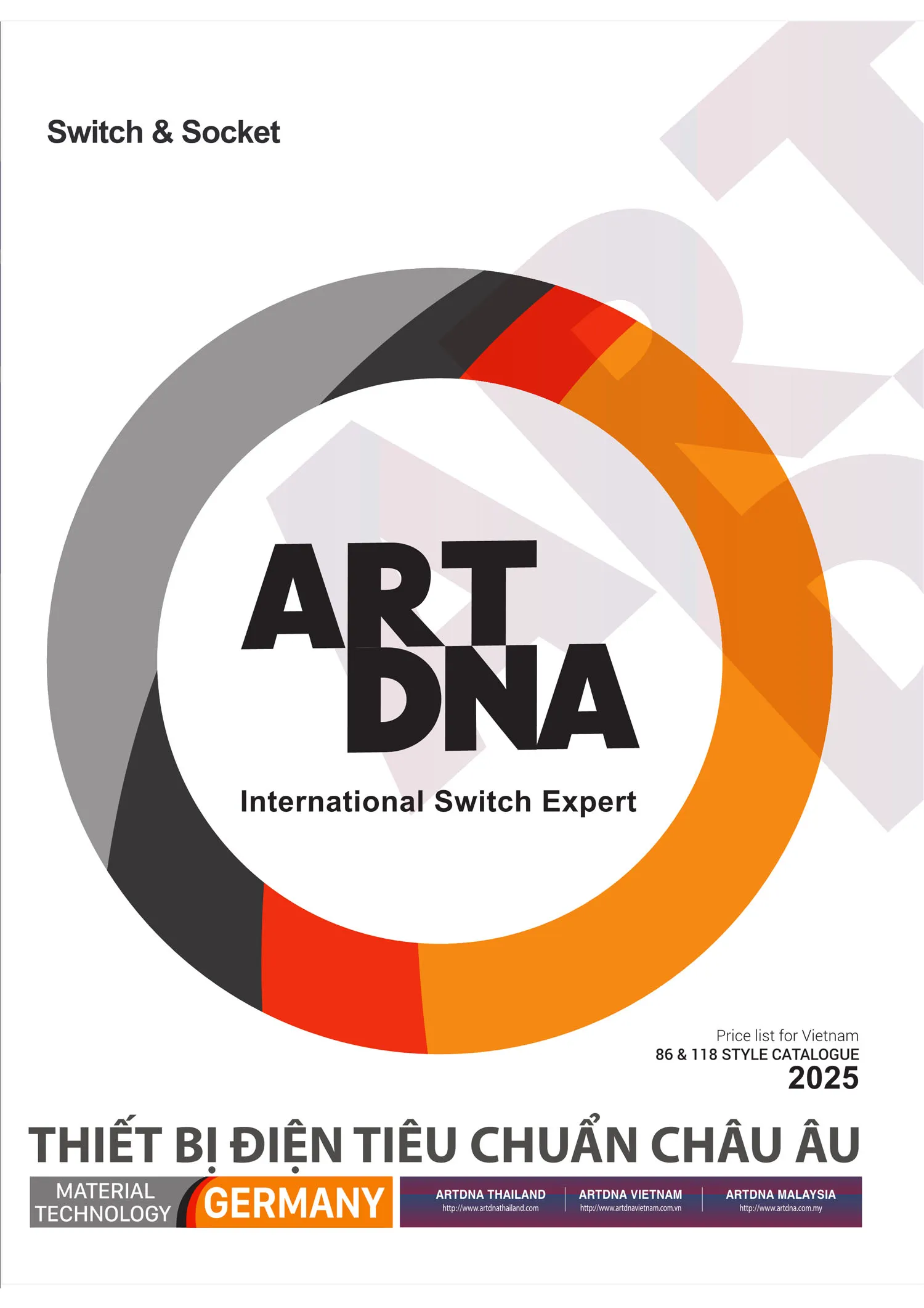 Catalogue ARTDNA 2025 (Công tắc & Ổ cắm) - Trang 1)