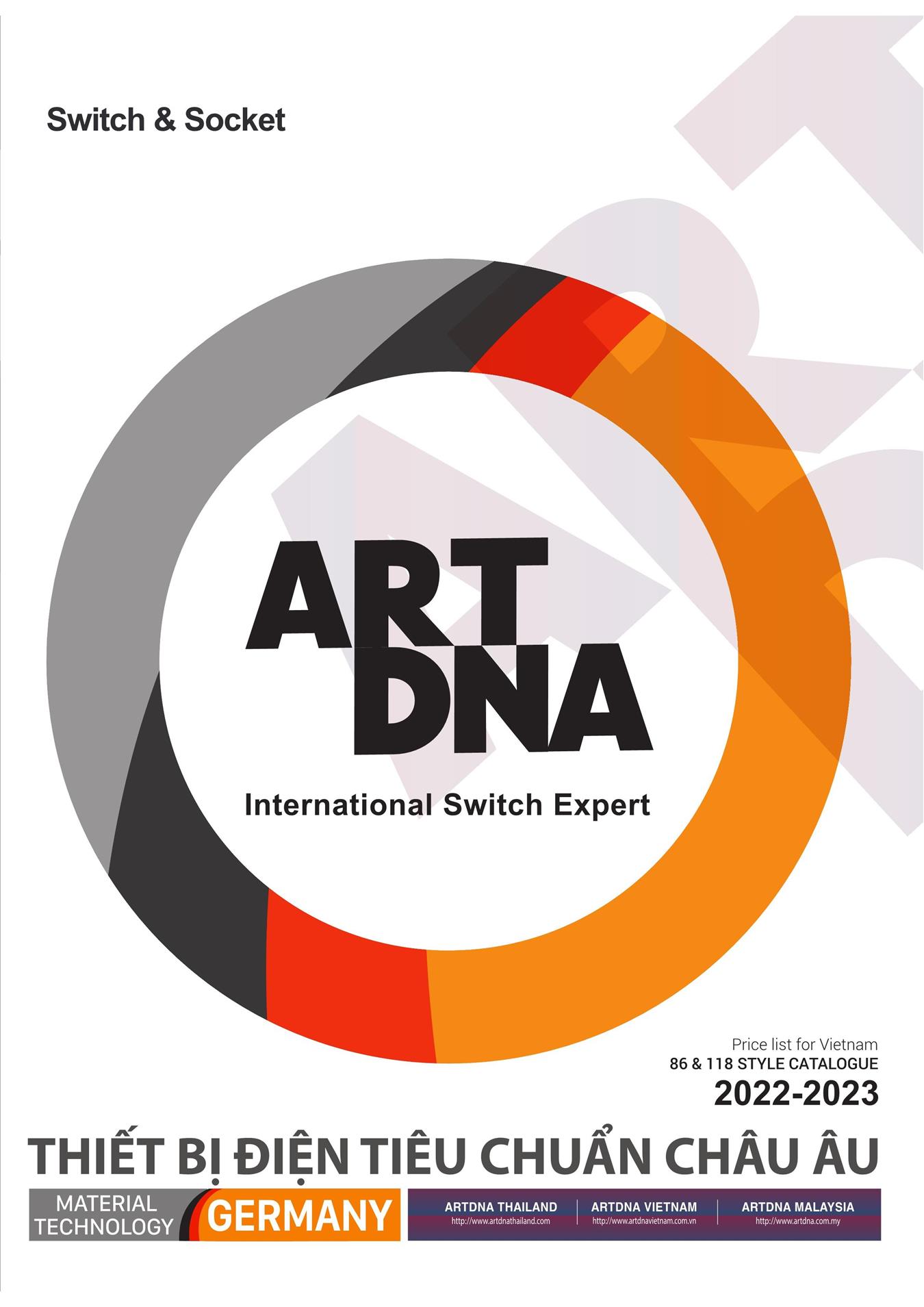Catalogue ARTDNA 2023 (Công tắc & Ổ cắm) - Trang 2)