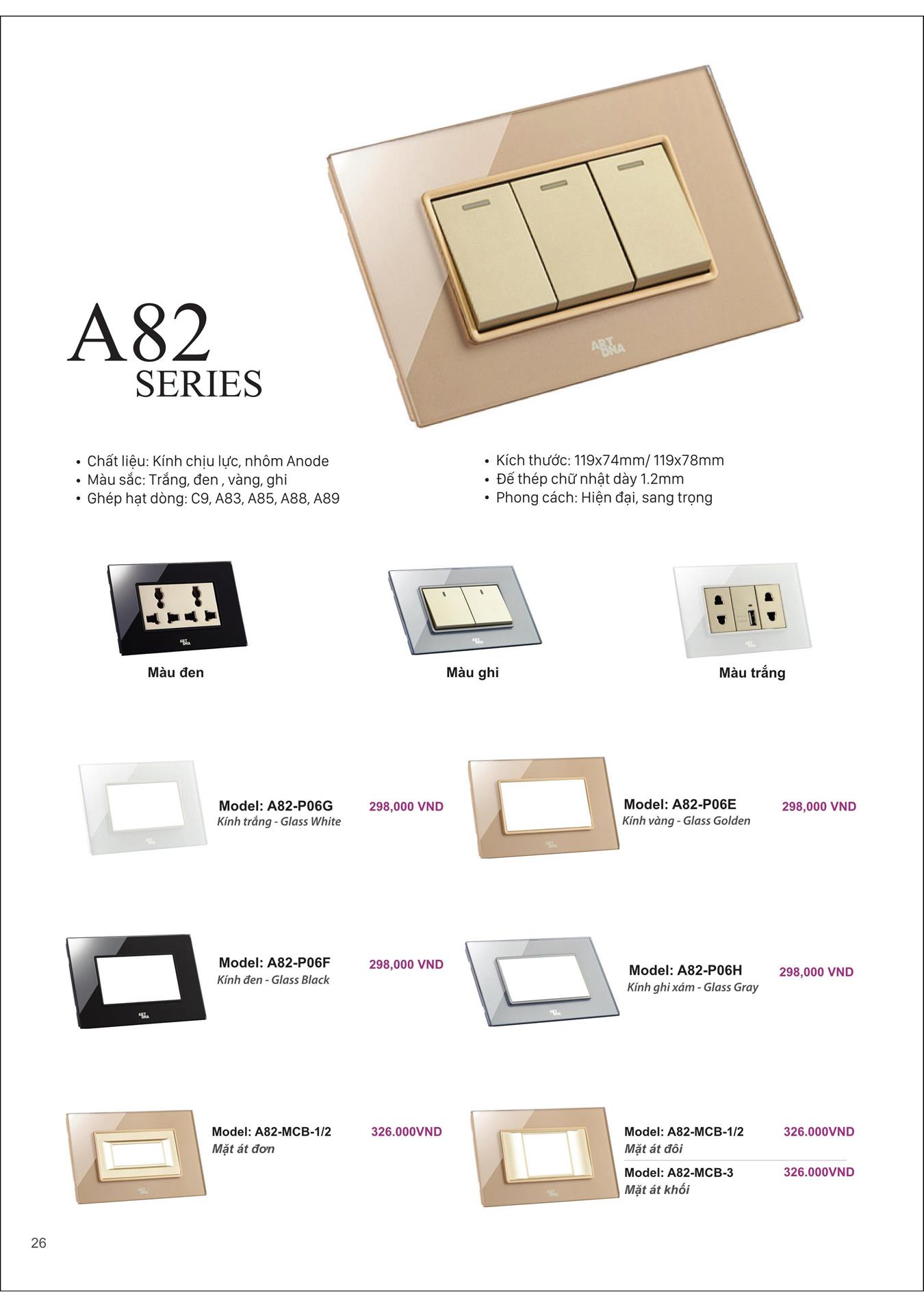 Catalogue ARTDNA 2023 (Công tắc & Ổ cắm) - Trang 27)