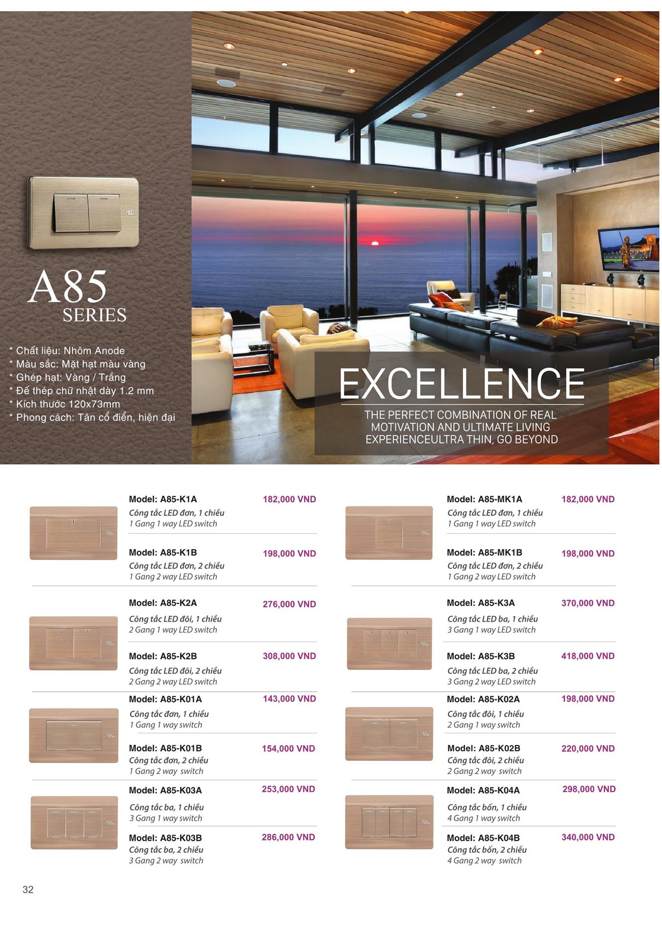 Catalogue ARTDNA 2023 (Công tắc & Ổ cắm) - Trang 33)