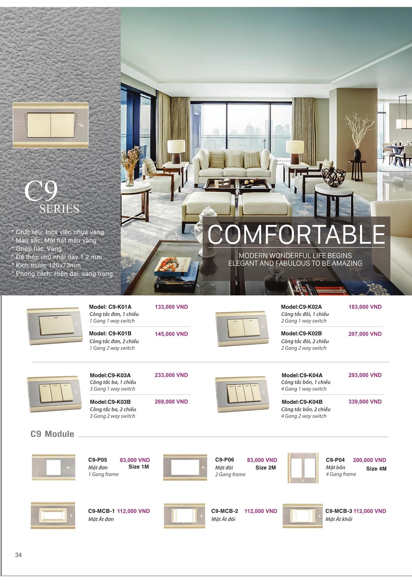 Catalogue ARTDNA 2023 (Công tắc & Ổ cắm) - Trang 35)