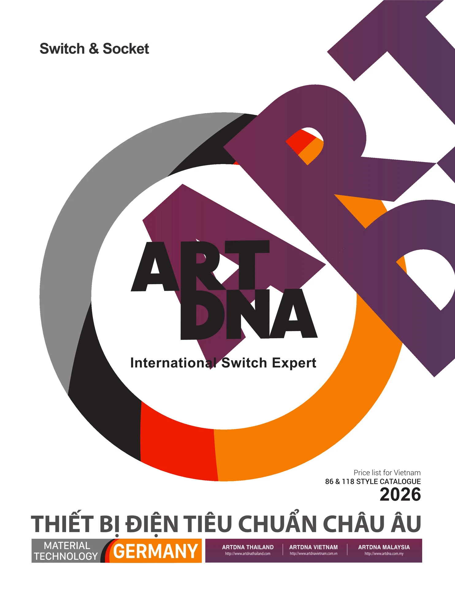 Catalogue ARTDNA 2026 (Công tắc & Ổ cắm) - Trang 1)
