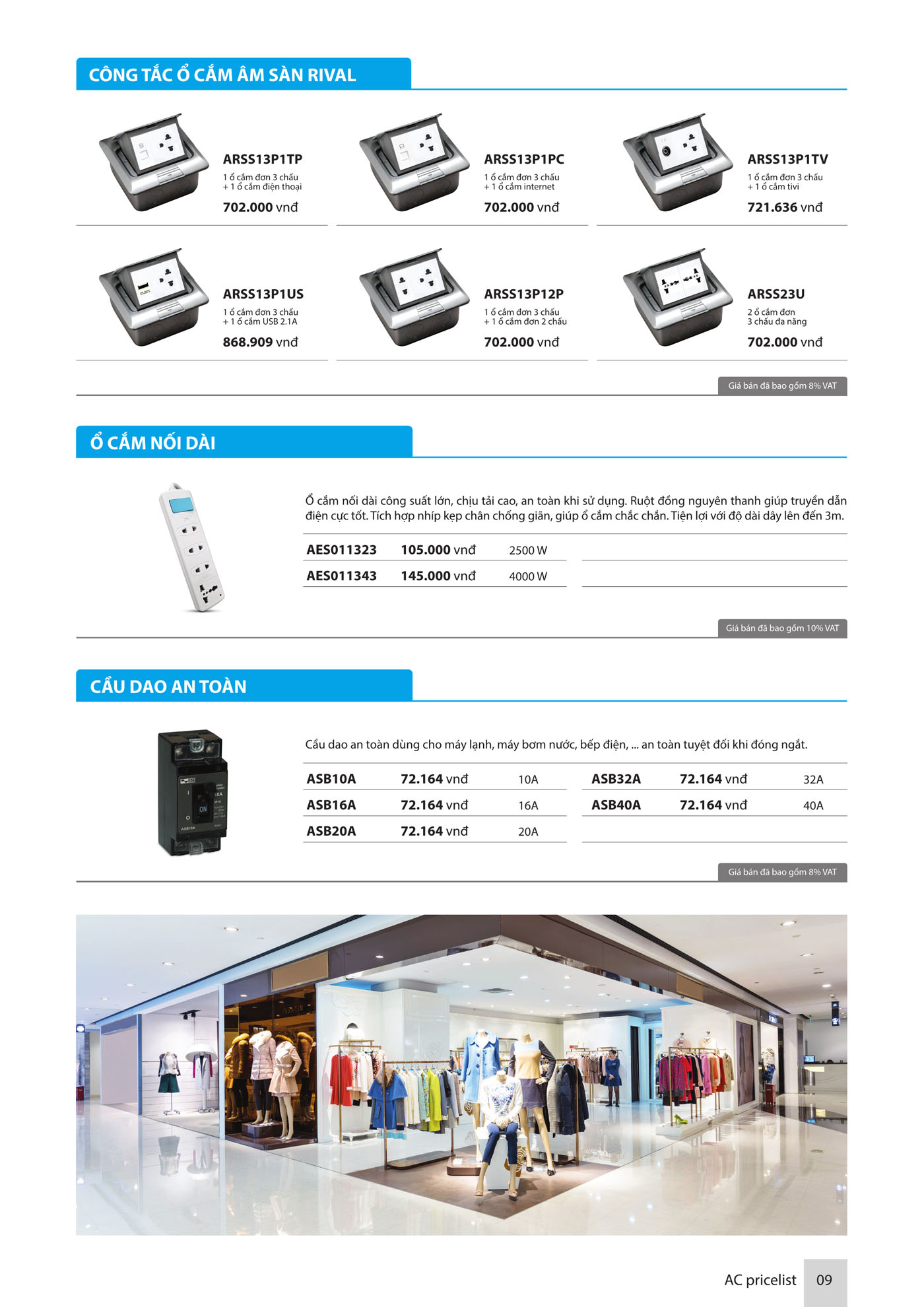 Bảng Giá thiết bị điện AC Electric 2025 - Trang 10)