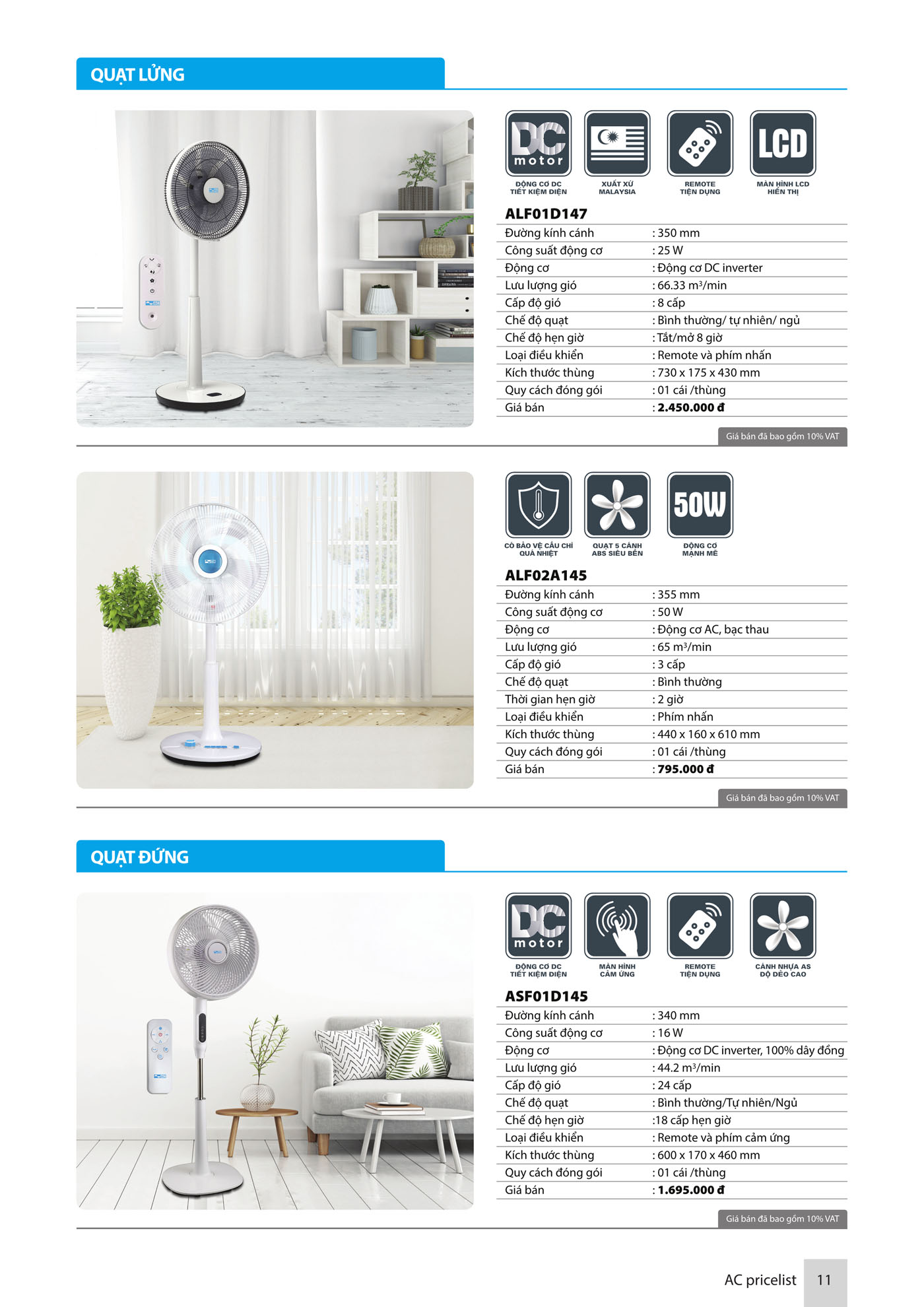 Bảng Giá thiết bị điện AC Electric 2025 - Trang 12)