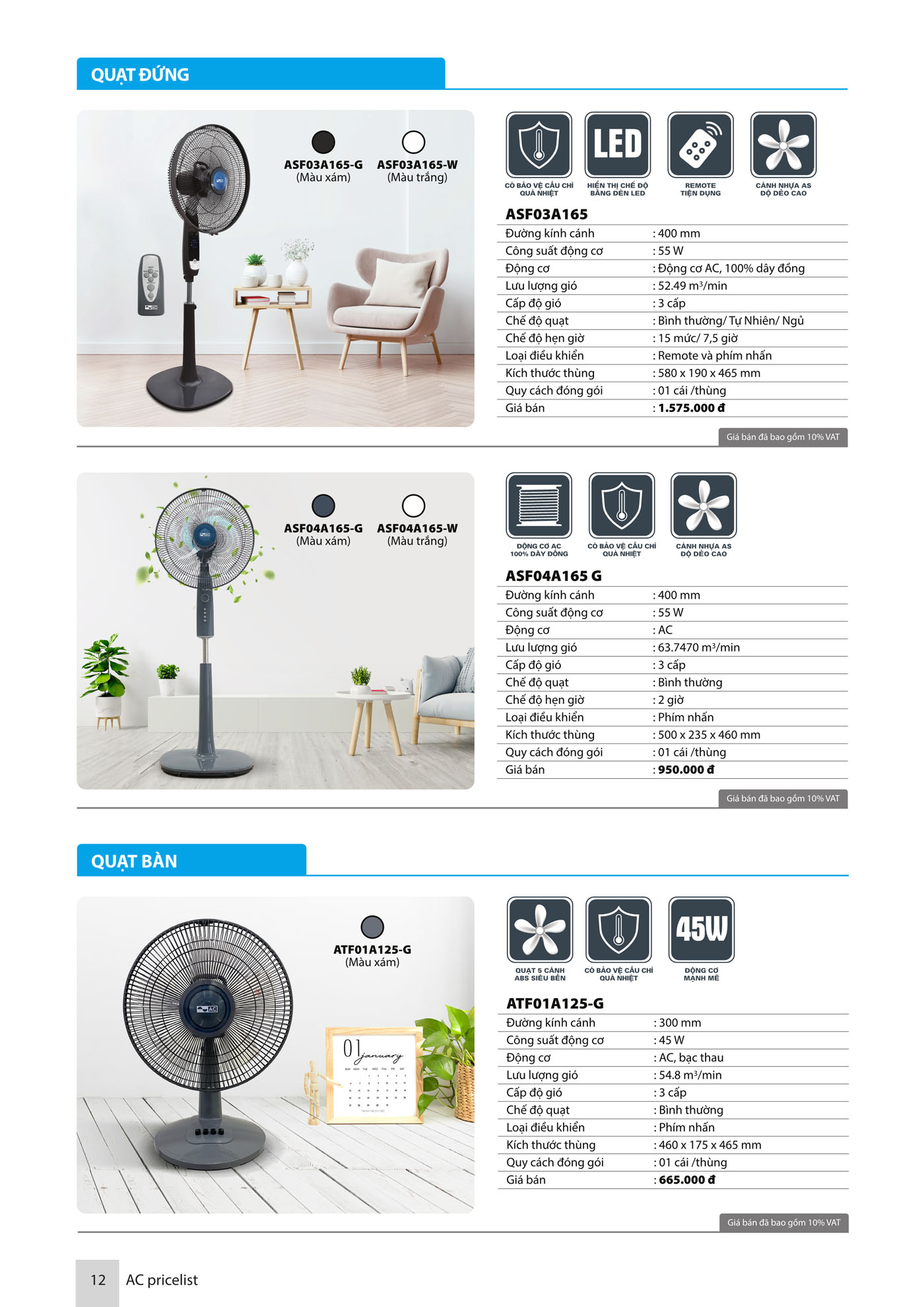 Bảng Giá thiết bị điện AC Electric 2025 - Trang 13)