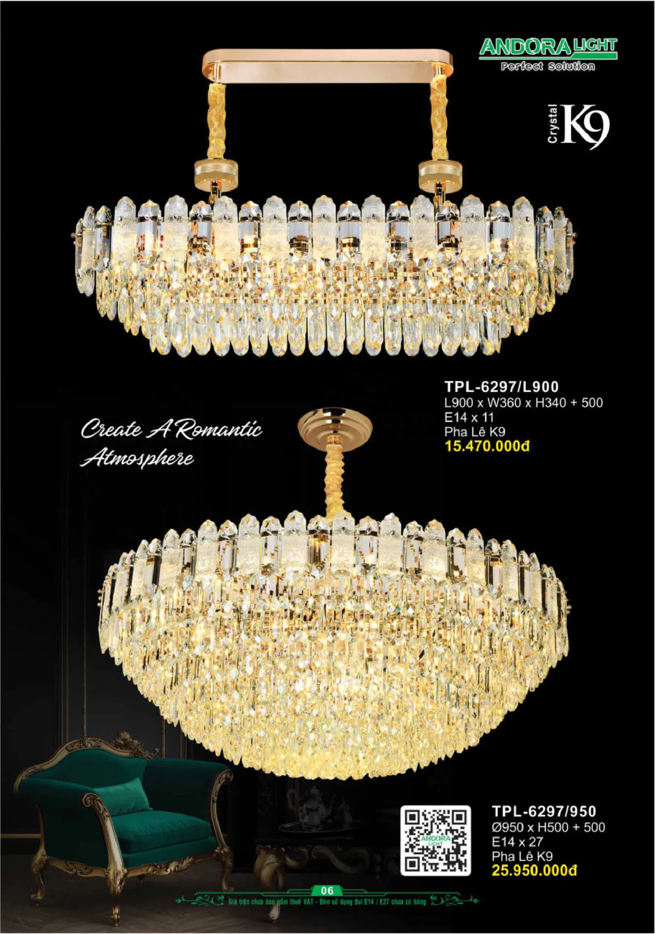 Catalogue Đèn Trang Trí ANDORA 2025 - Trang 7)