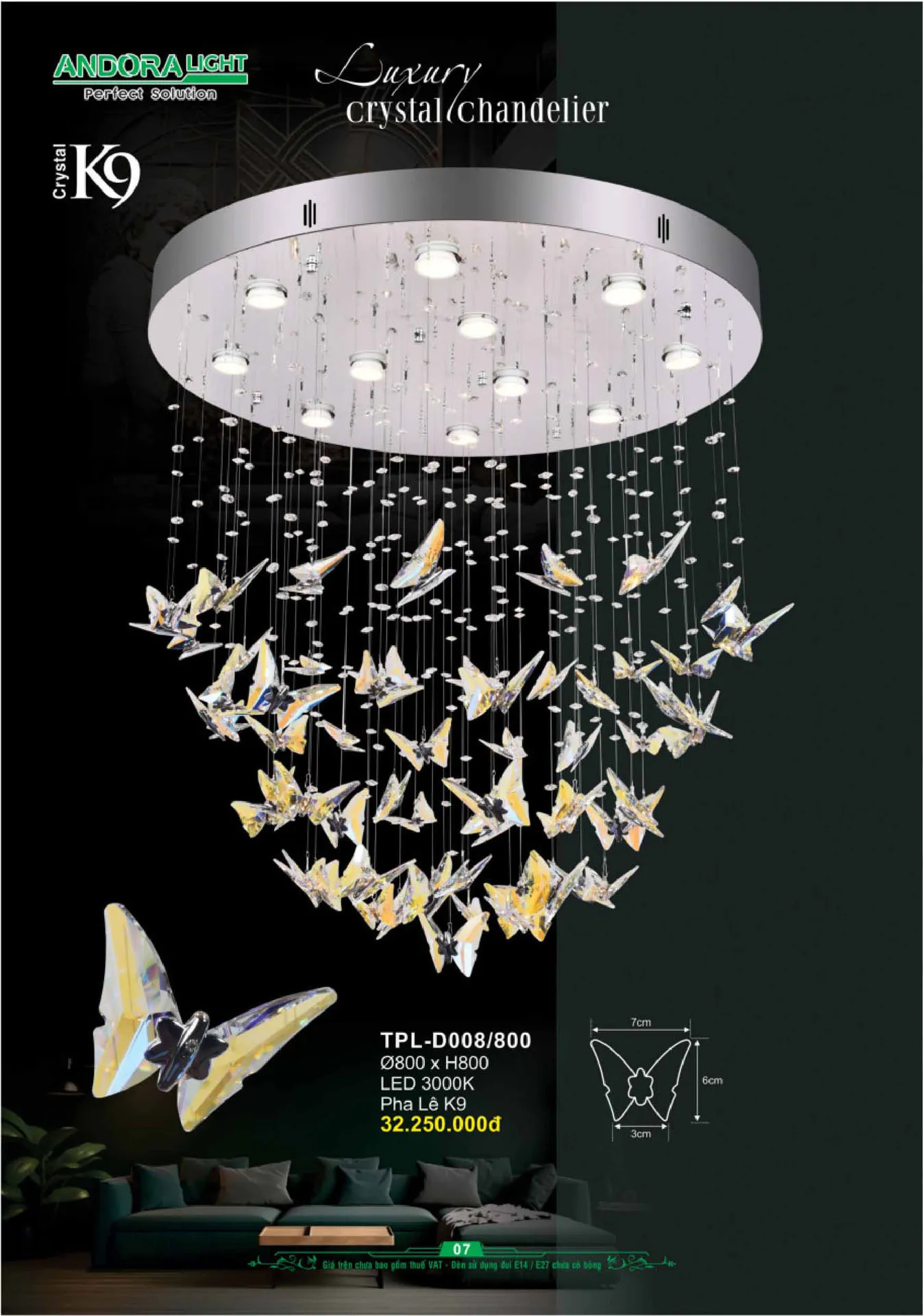 Catalogue Đèn Trang Trí ANDORA 2025 - Trang 8)