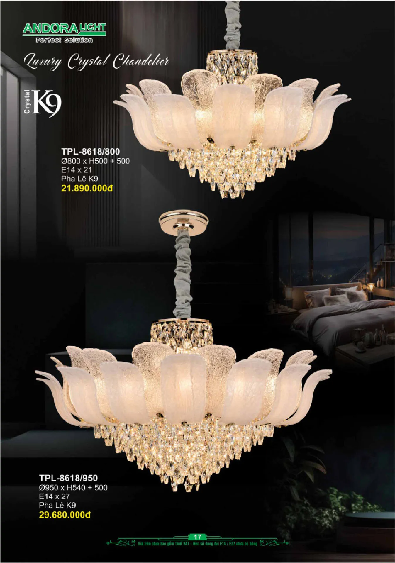 Catalogue Đèn Trang Trí ANDORA 2025 - Trang 18)