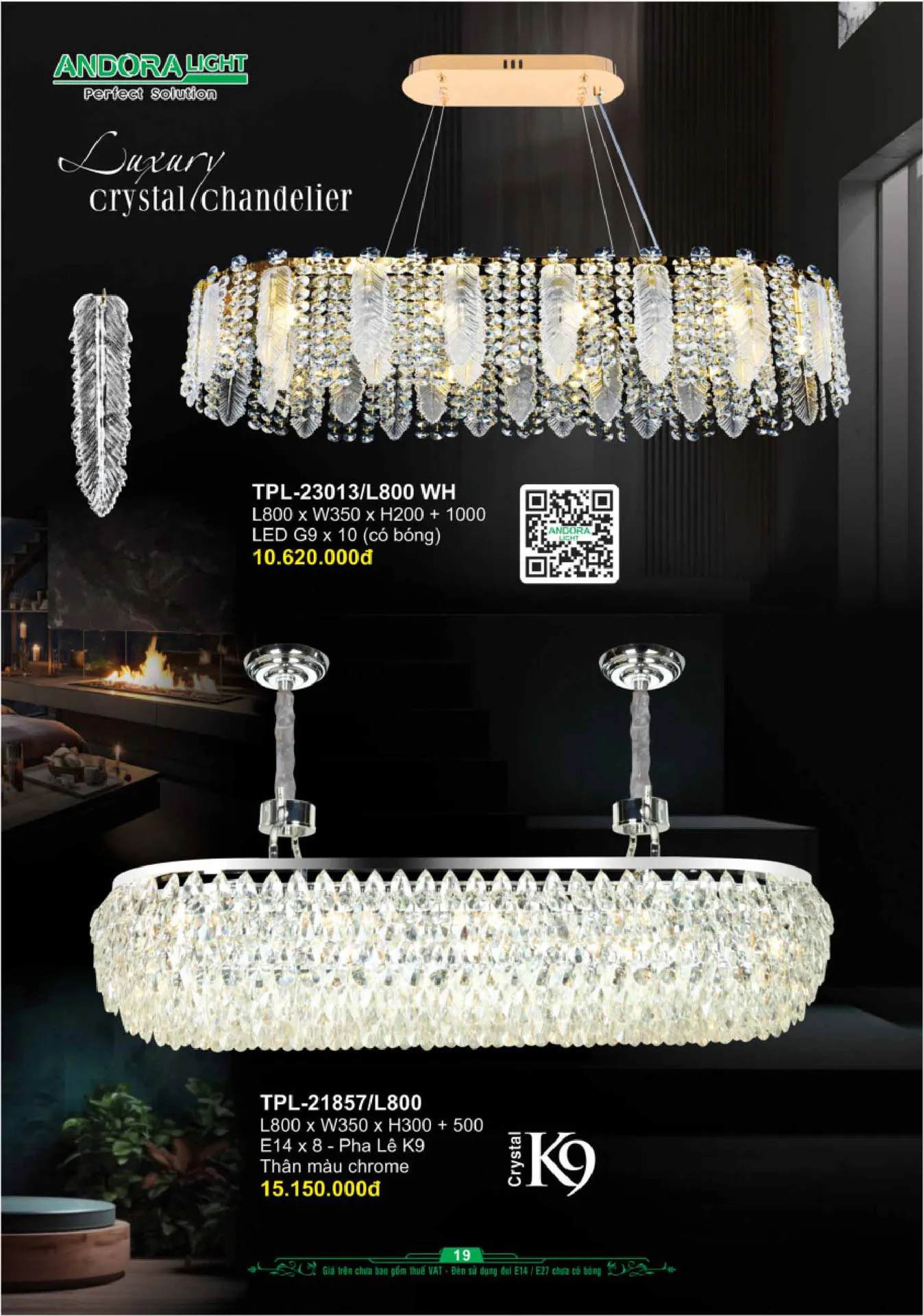 Catalogue Đèn Trang Trí ANDORA 2025 - Trang 20)