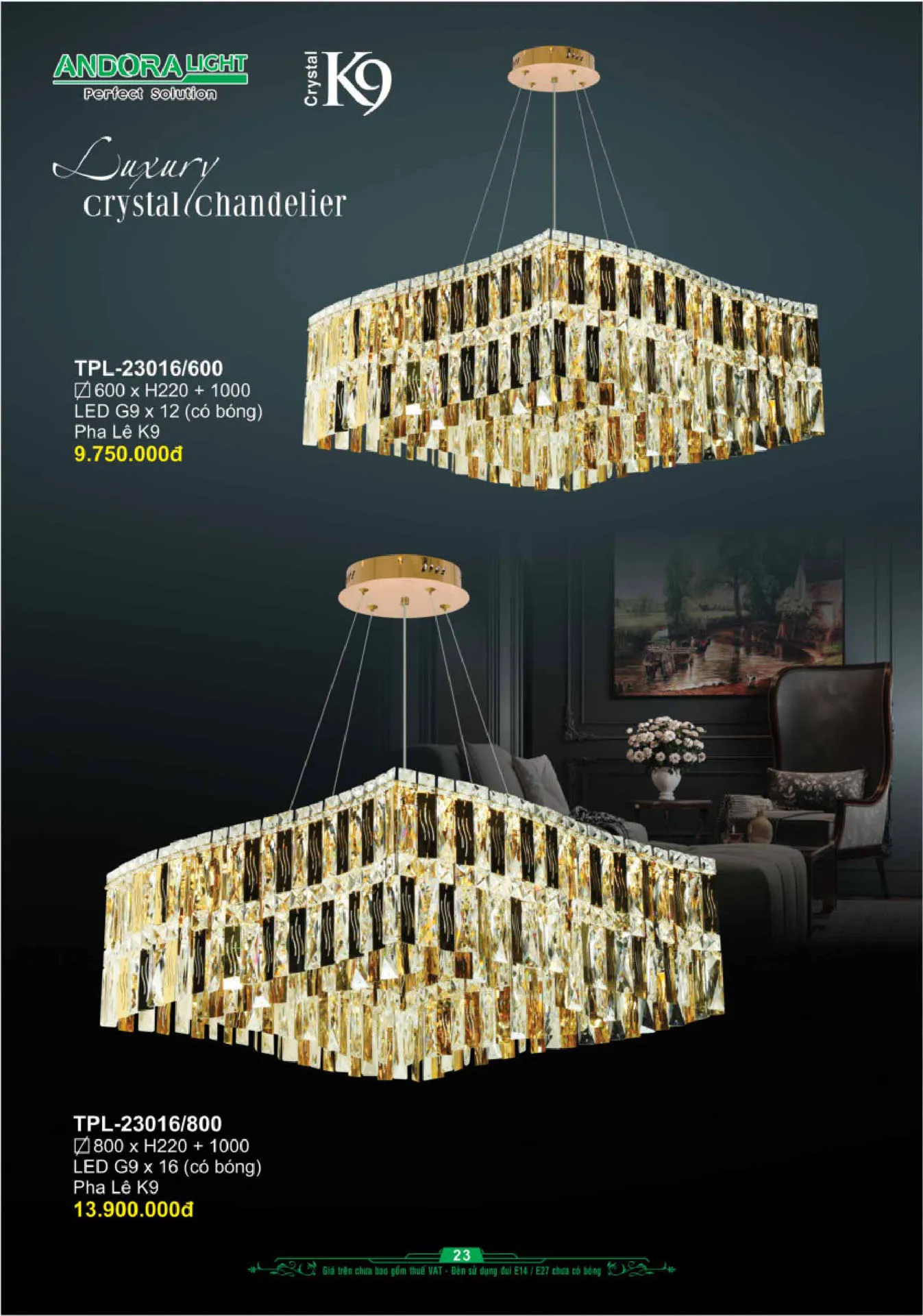 Catalogue Đèn Trang Trí ANDORA 2025 - Trang 24)