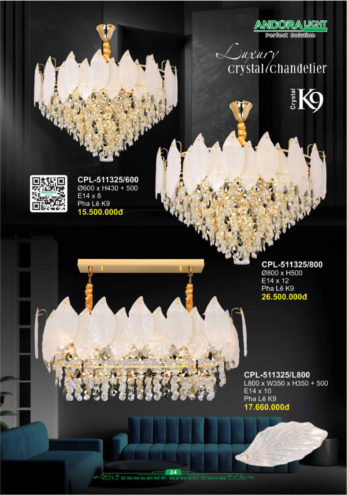 Catalogue Đèn Trang Trí ANDORA 2025 - Trang 25)