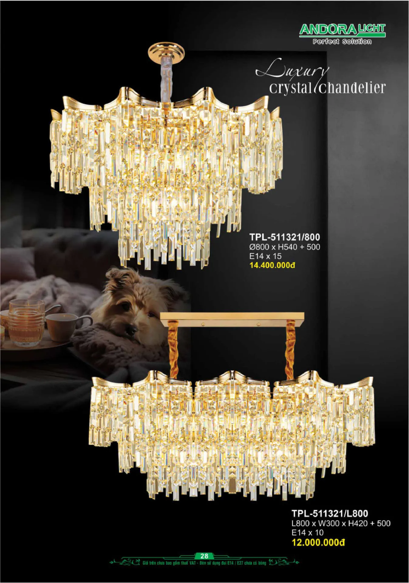 Catalogue Đèn Trang Trí ANDORA 2025 - Trang 29)