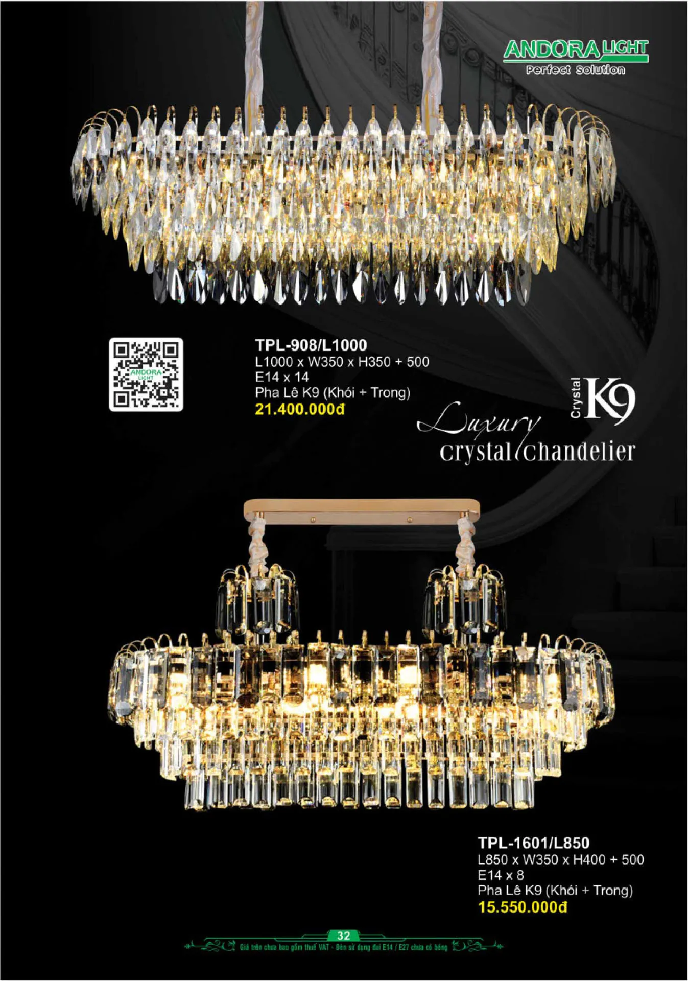 Catalogue Đèn Trang Trí ANDORA 2025 - Trang 33)