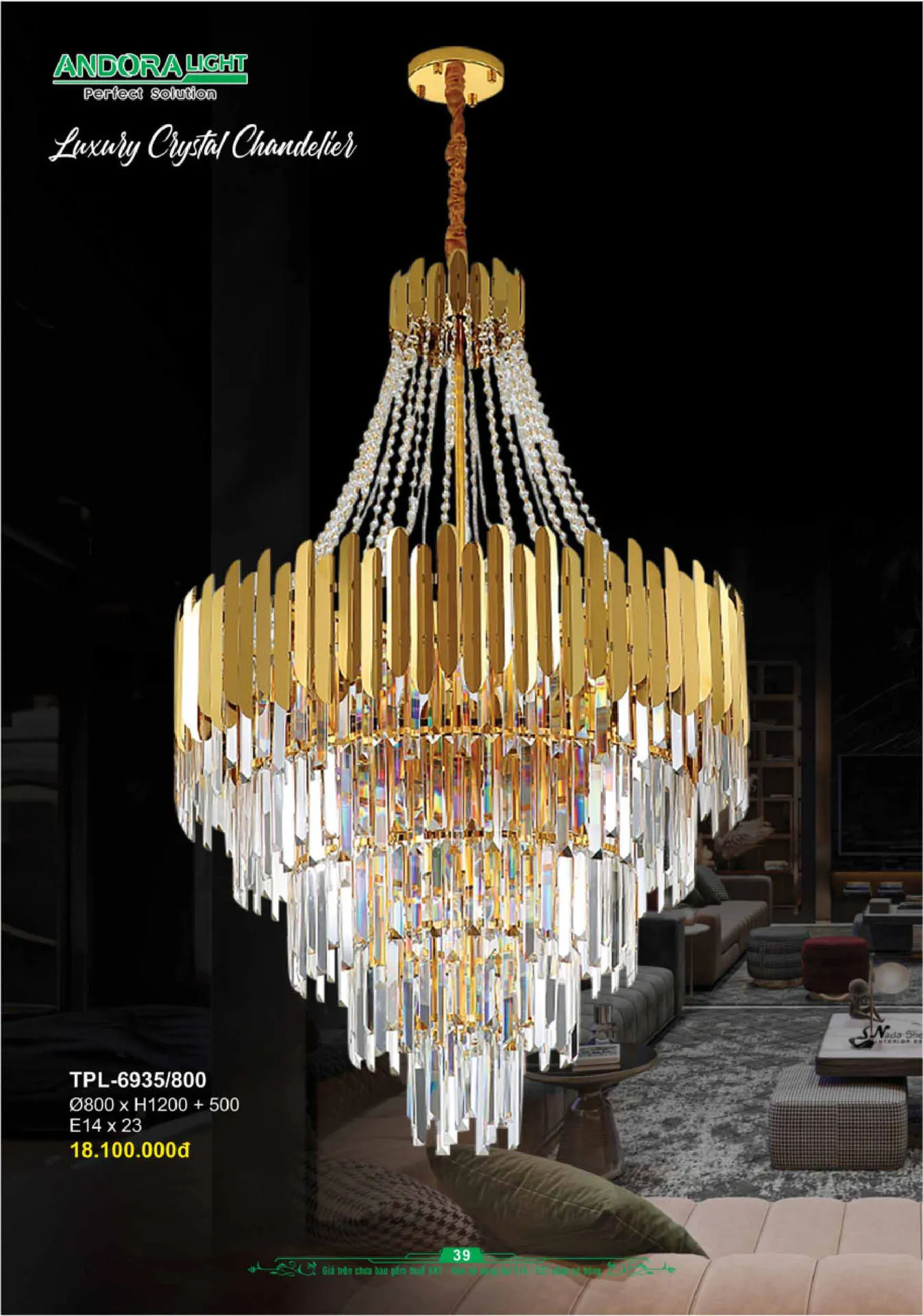 Catalogue Đèn Trang Trí ANDORA 2025 - Trang 40)