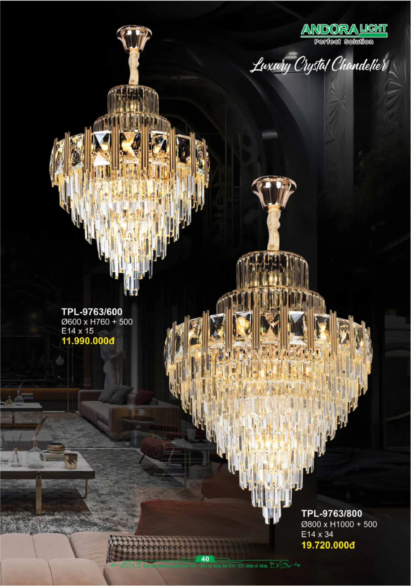 Catalogue Đèn Trang Trí ANDORA 2025 - Trang 41)