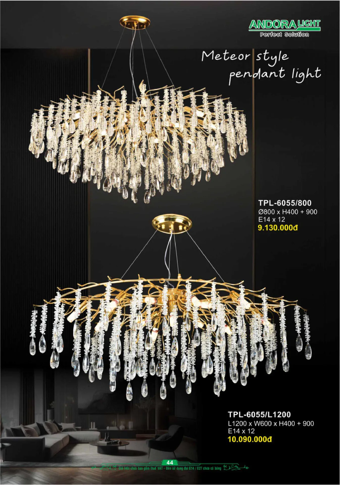 Catalogue Đèn Trang Trí ANDORA 2025 - Trang 45)