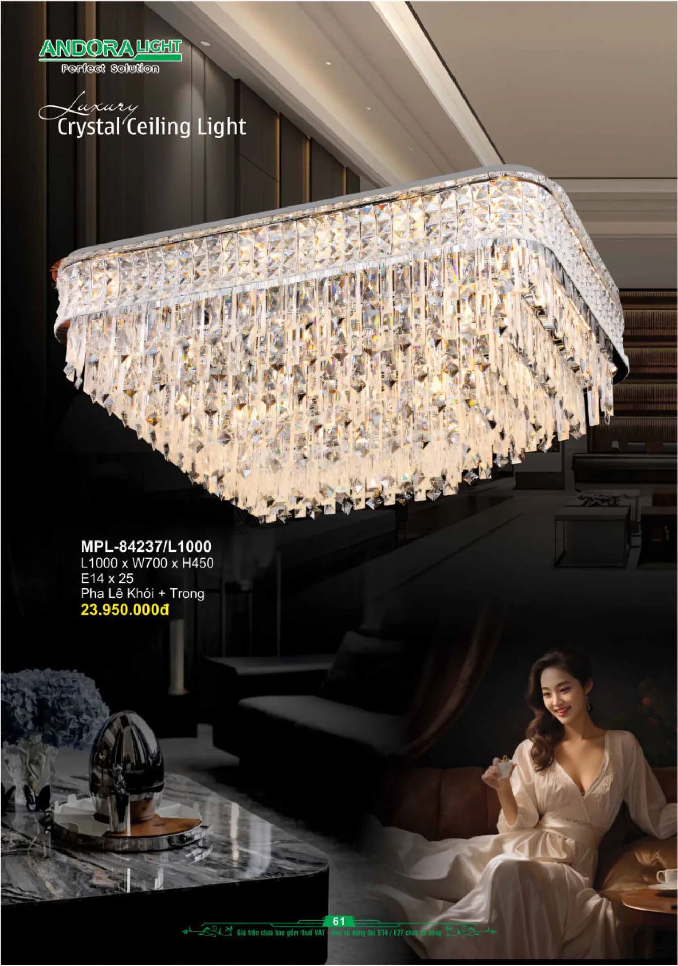 Catalogue Đèn Trang Trí ANDORA 2025 - Trang 62)