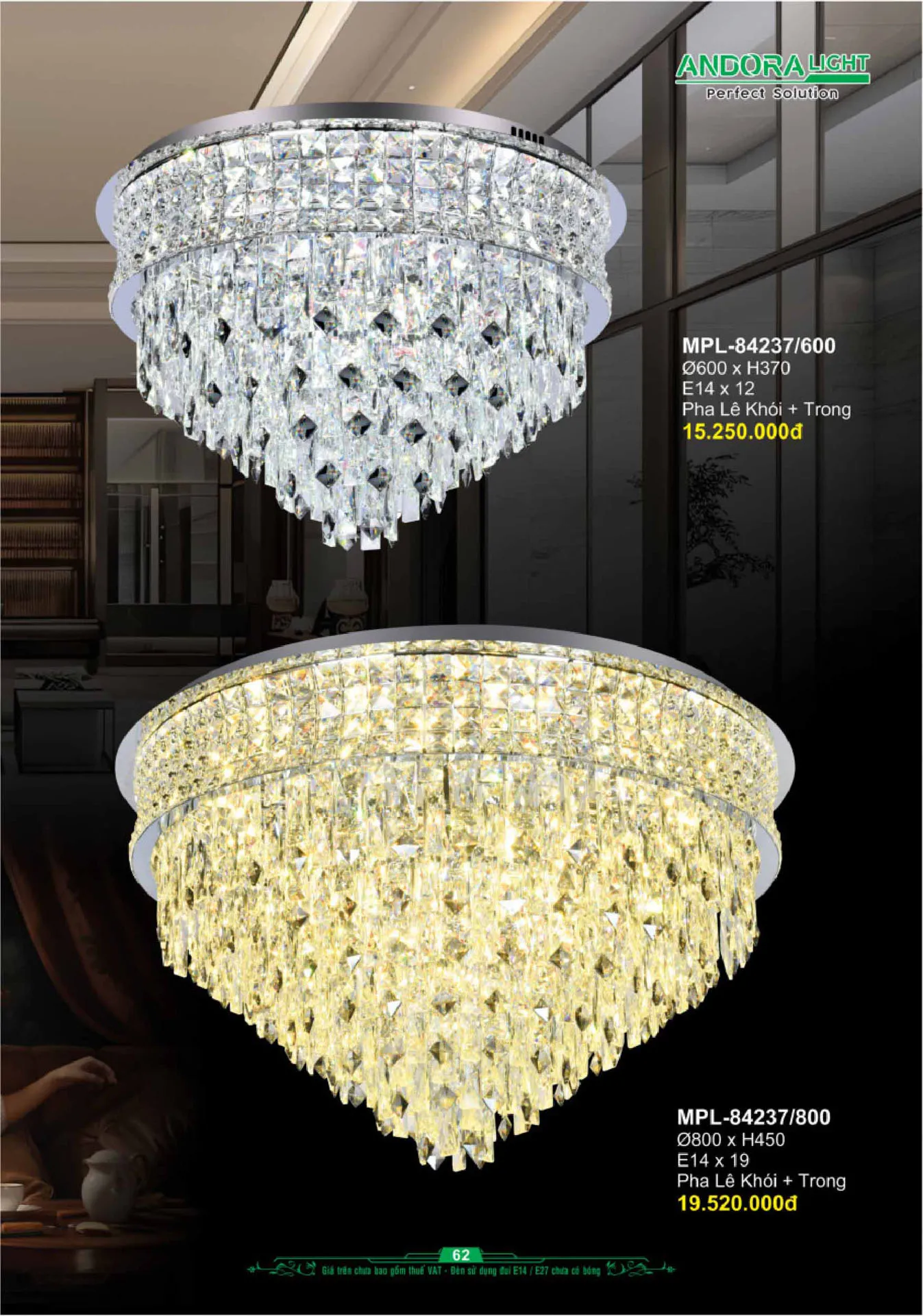 Catalogue Đèn Trang Trí ANDORA 2025 - Trang 63)