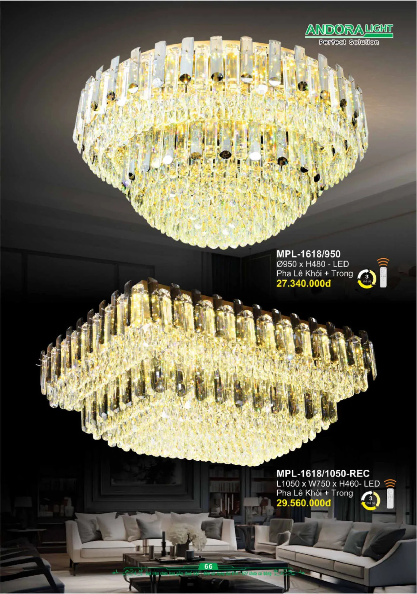 Catalogue Đèn Trang Trí ANDORA 2025 - Trang 67)