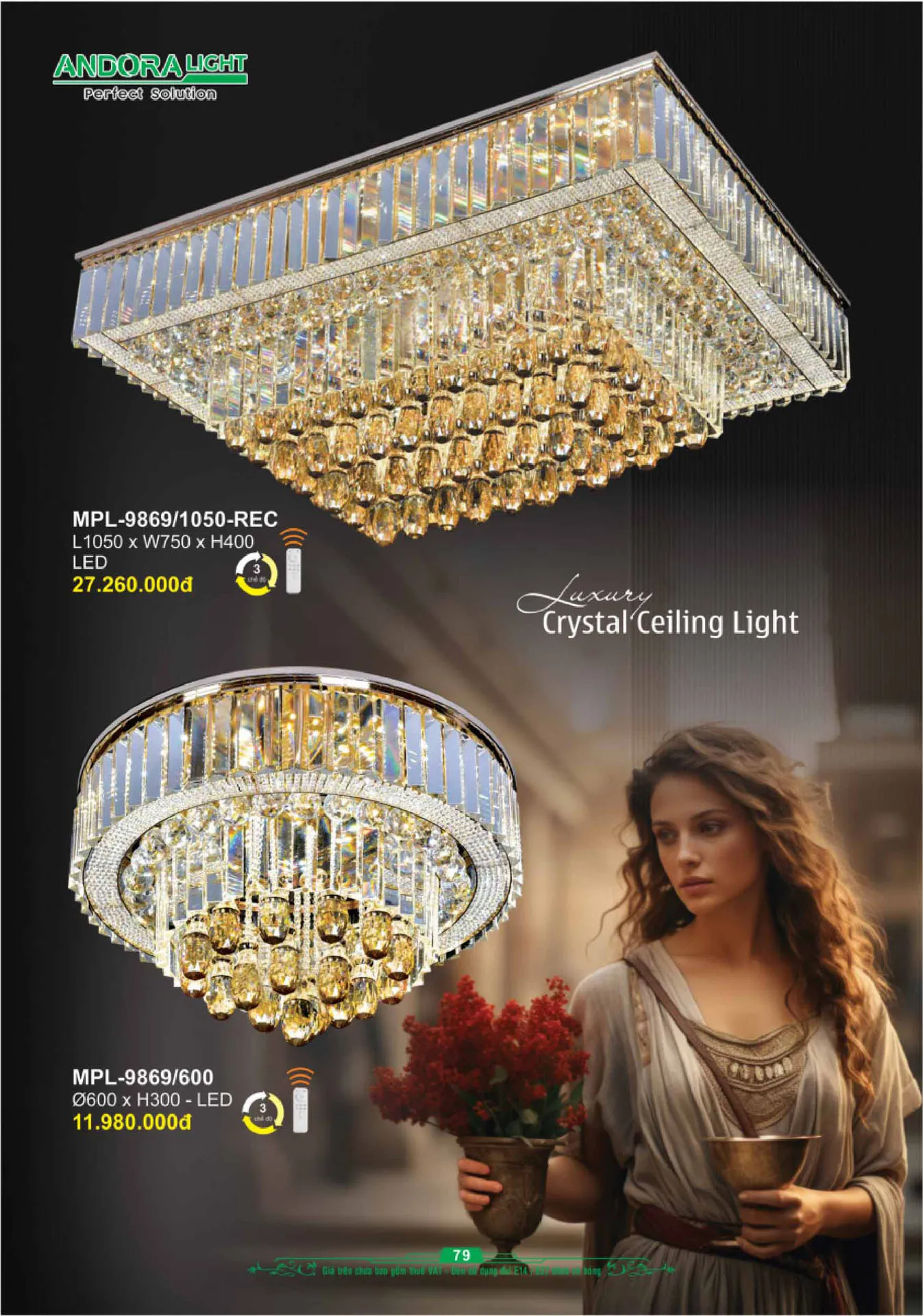Catalogue Đèn Trang Trí ANDORA 2025 - Trang 80)