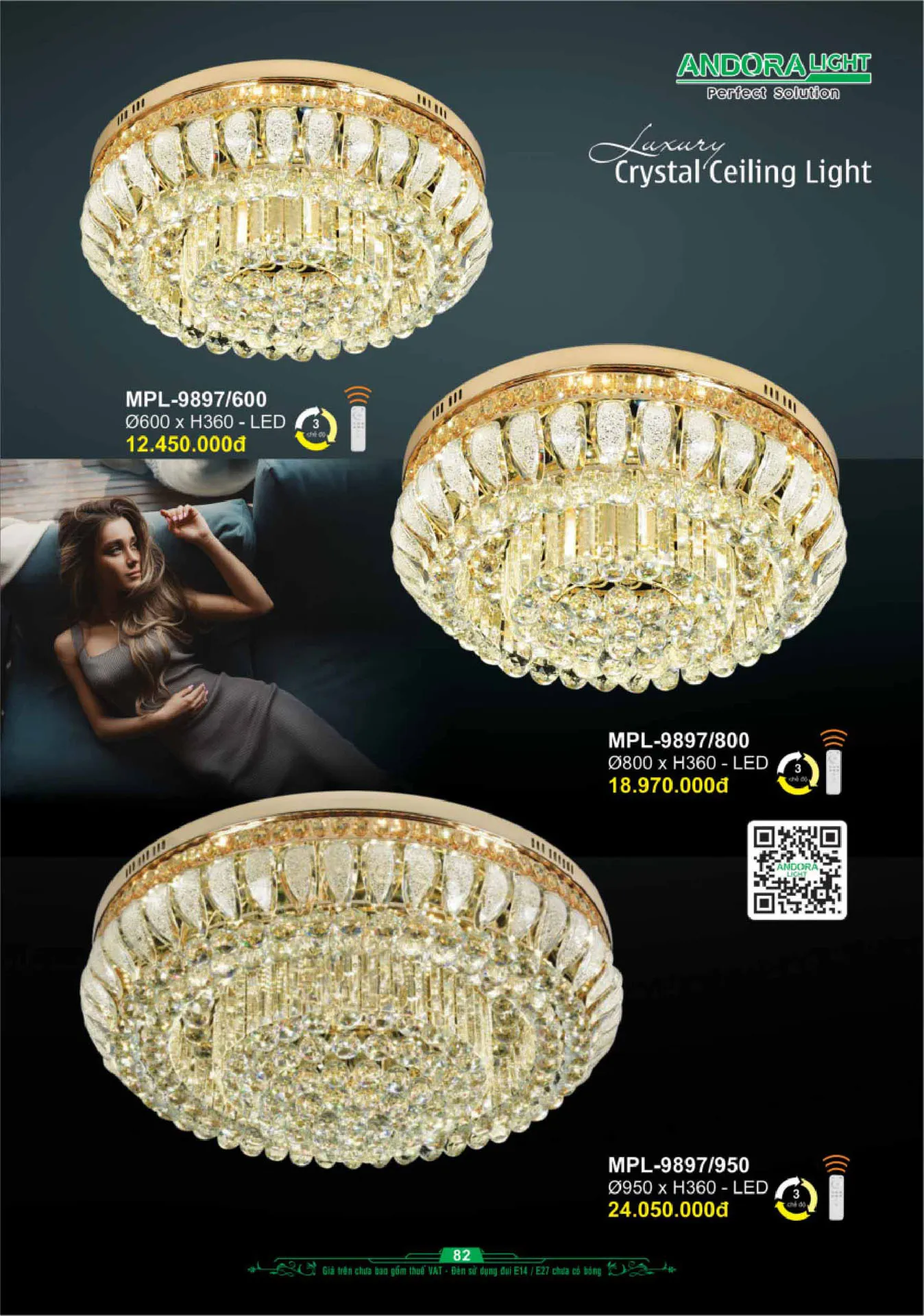 Catalogue Đèn Trang Trí ANDORA 2025 - Trang 83)