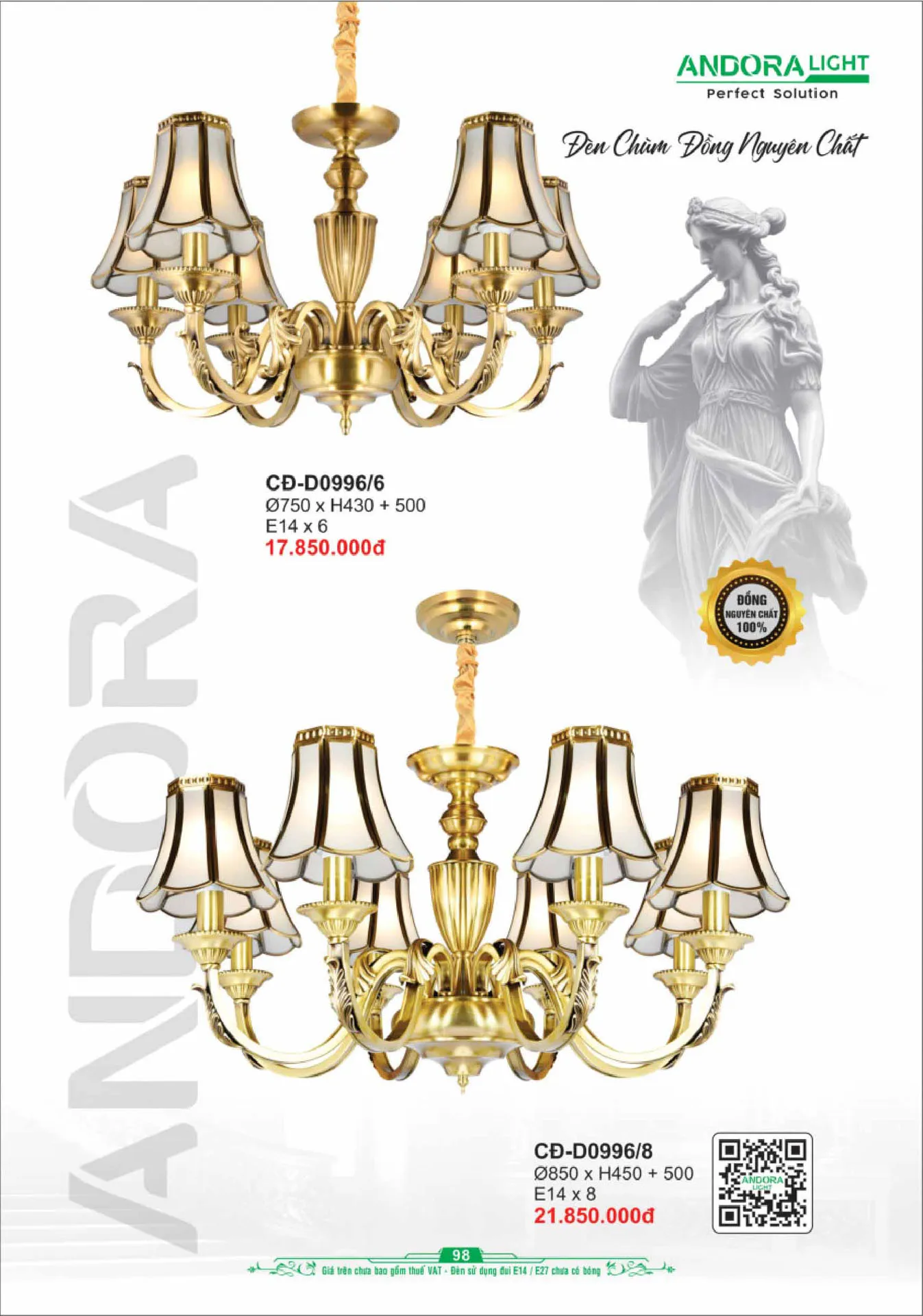 Catalogue Đèn Trang Trí ANDORA 2025 - Trang 99)