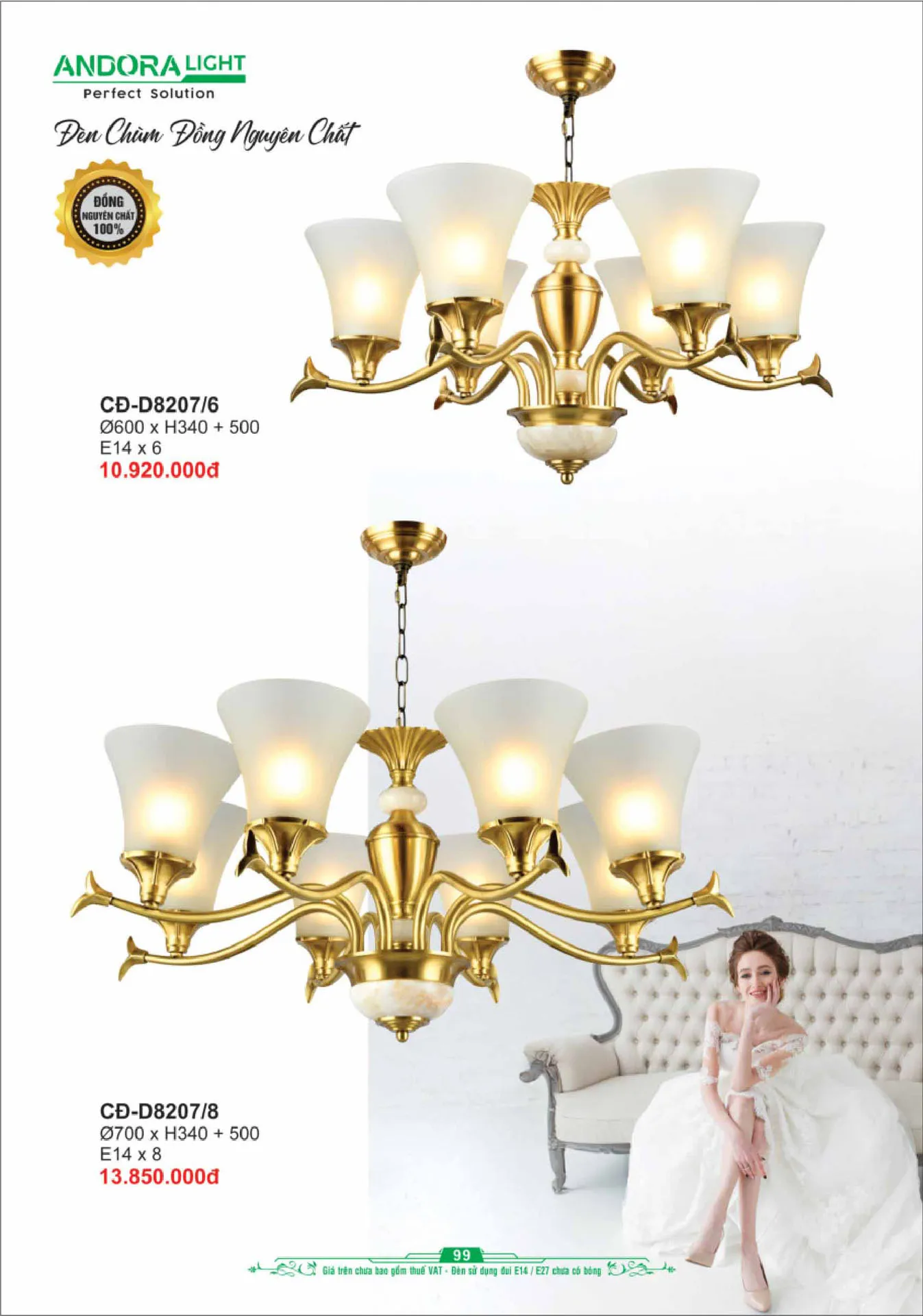 Catalogue Đèn Trang Trí ANDORA 2025 - Trang 100)