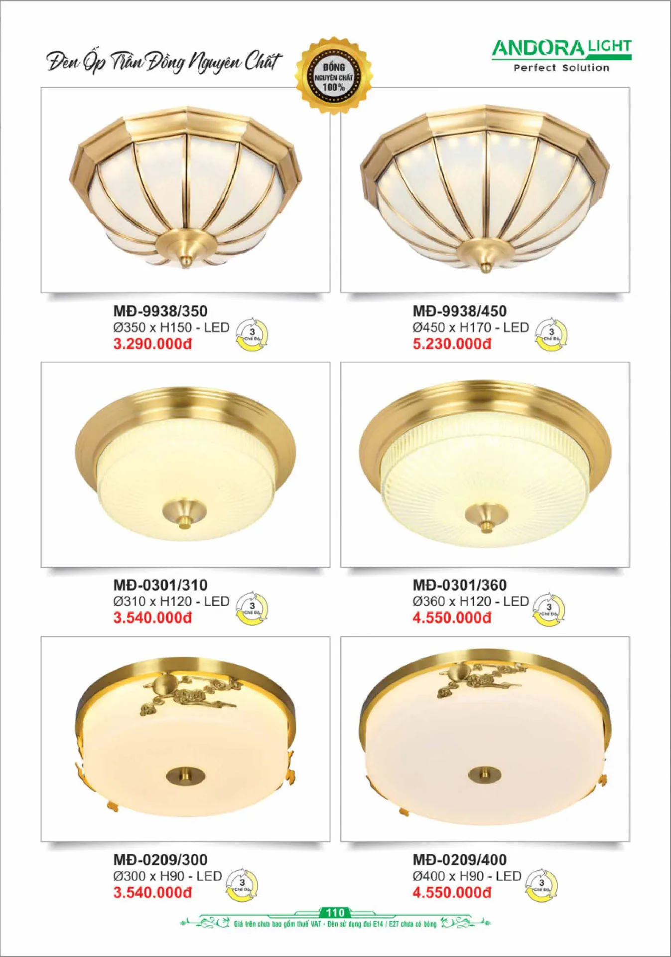 Catalogue Đèn Trang Trí ANDORA 2025 - Trang 111)