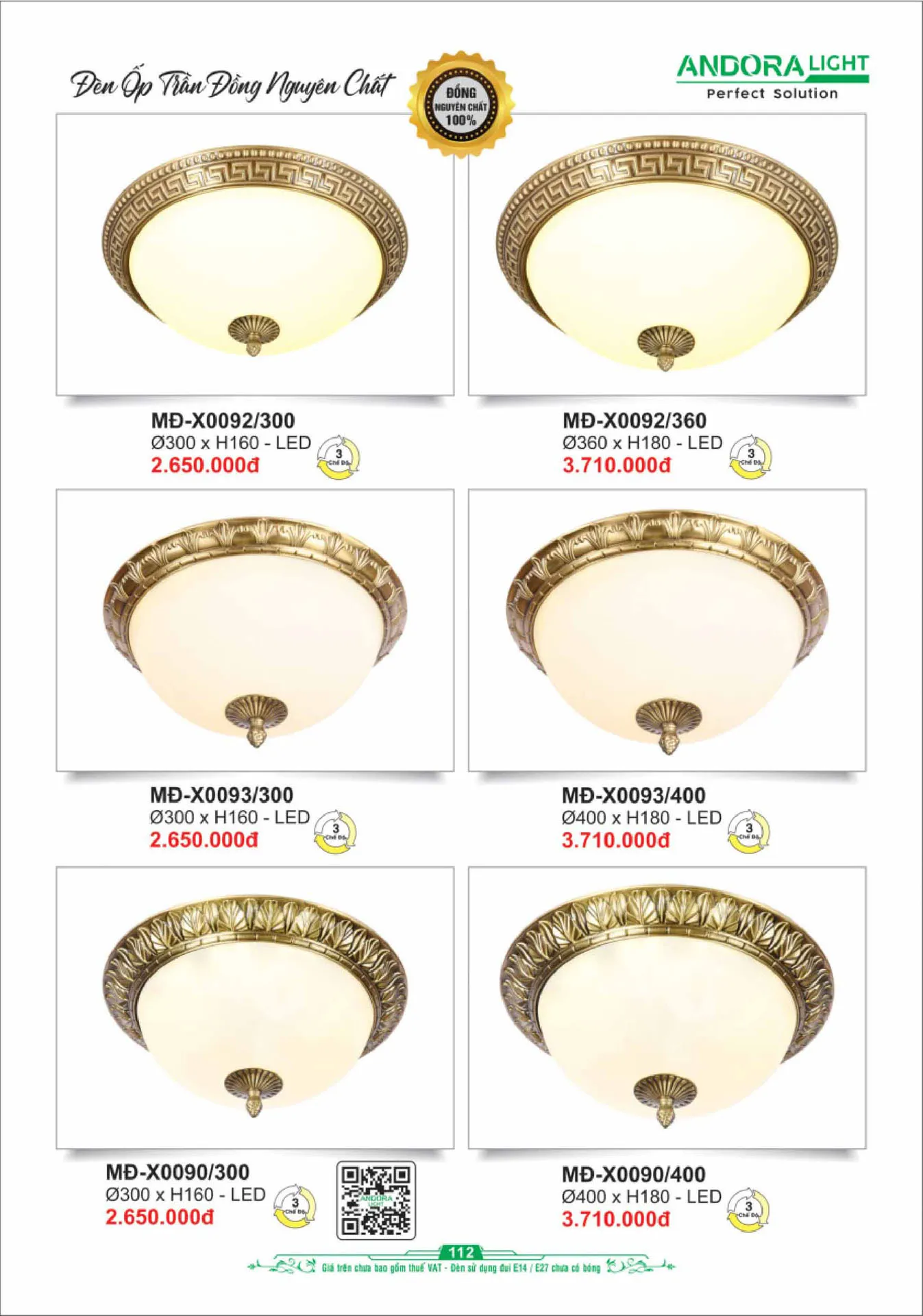 Catalogue Đèn Trang Trí ANDORA 2025 - Trang 113)