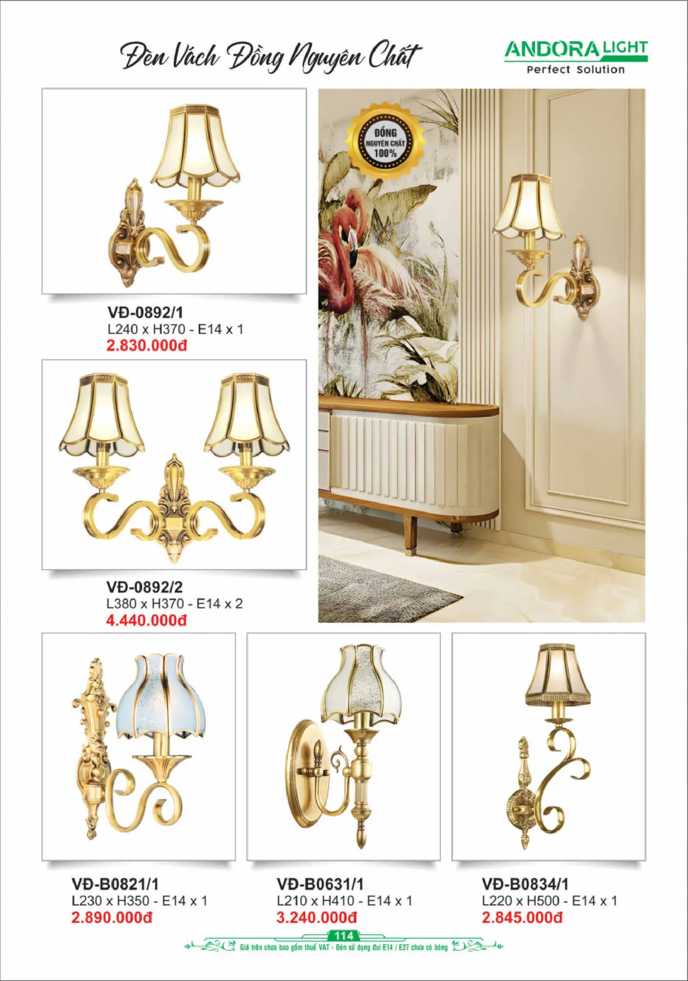 Catalogue Đèn Trang Trí ANDORA 2025 - Trang 115)