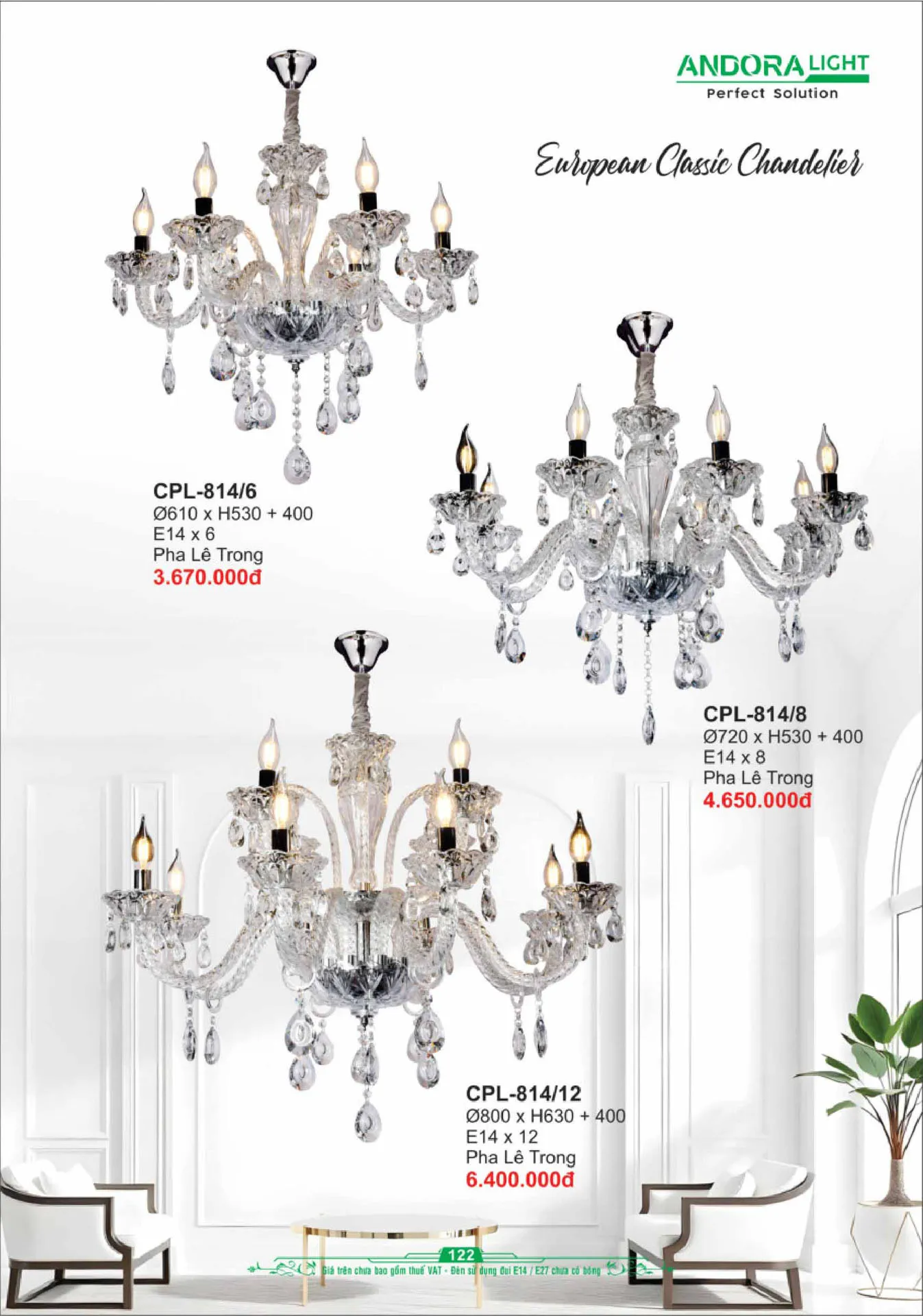 Catalogue Đèn Trang Trí ANDORA 2025 - Trang 123)