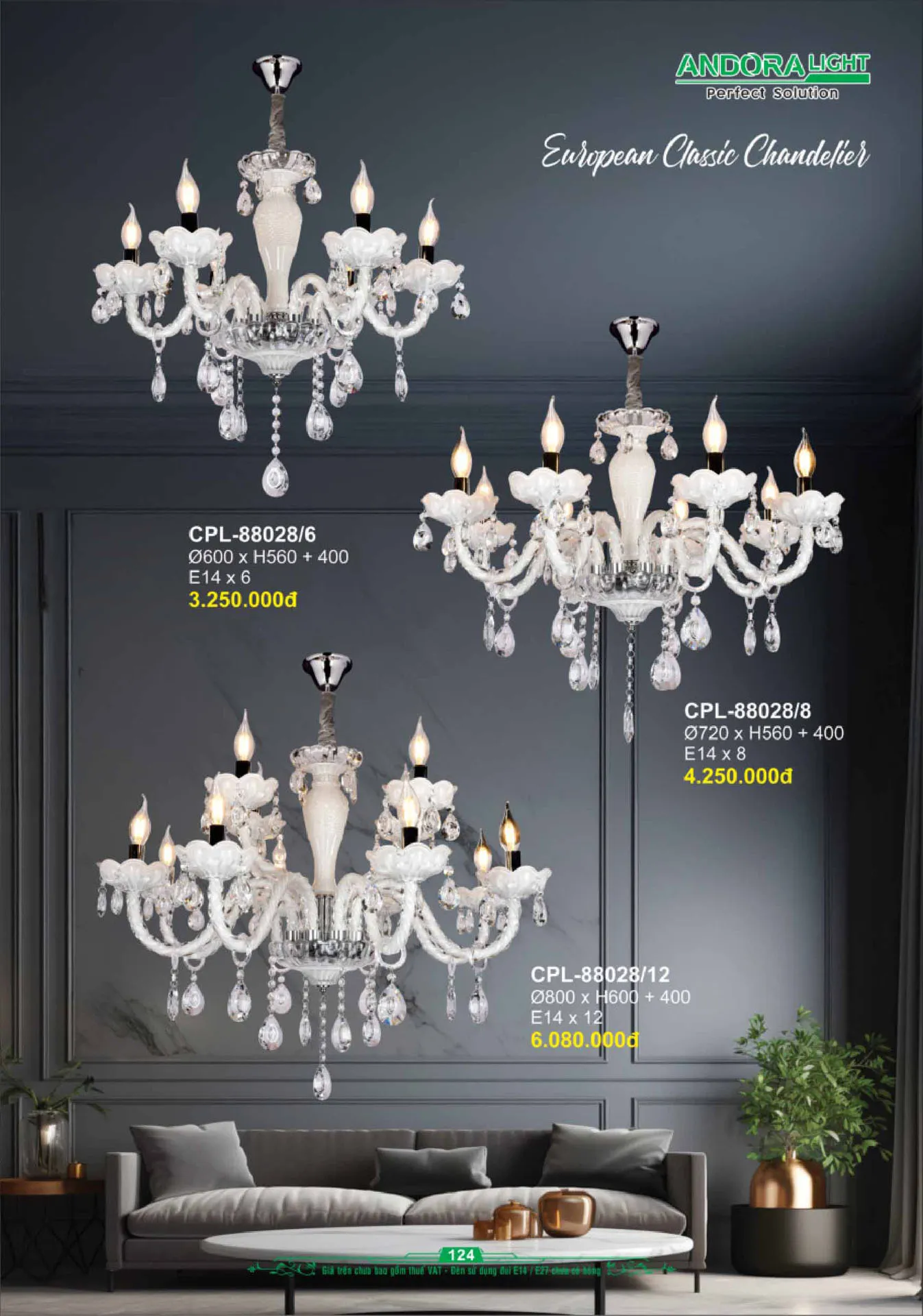 Catalogue Đèn Trang Trí ANDORA 2025 - Trang 125)