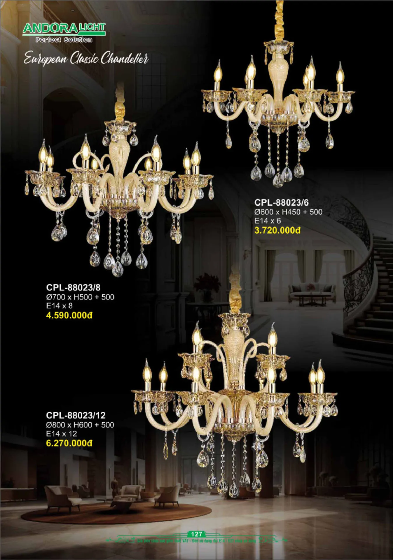 Catalogue Đèn Trang Trí ANDORA 2025 - Trang 128)