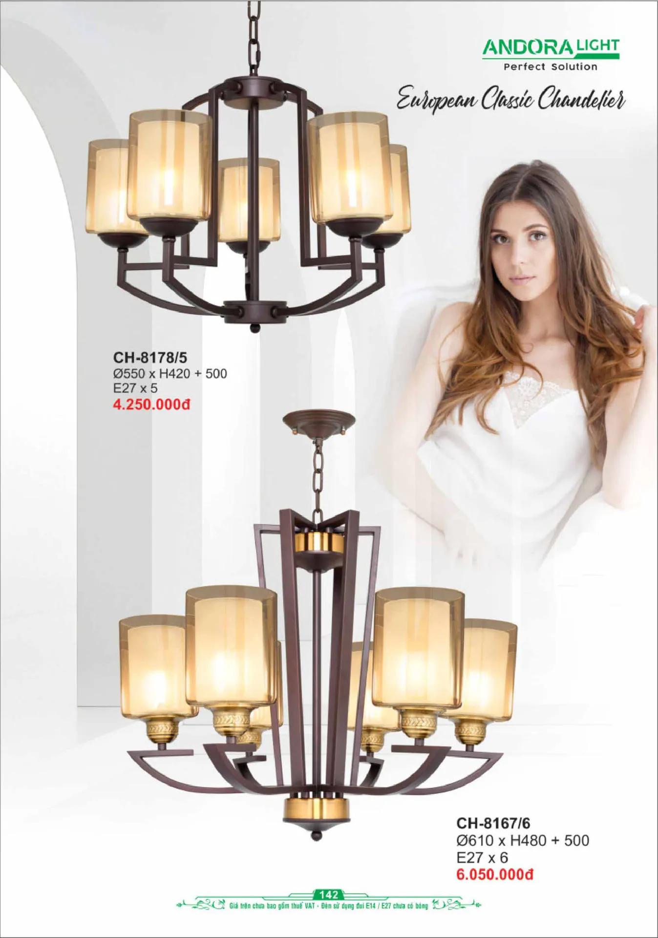 Catalogue Đèn Trang Trí ANDORA 2025 - Trang 143)