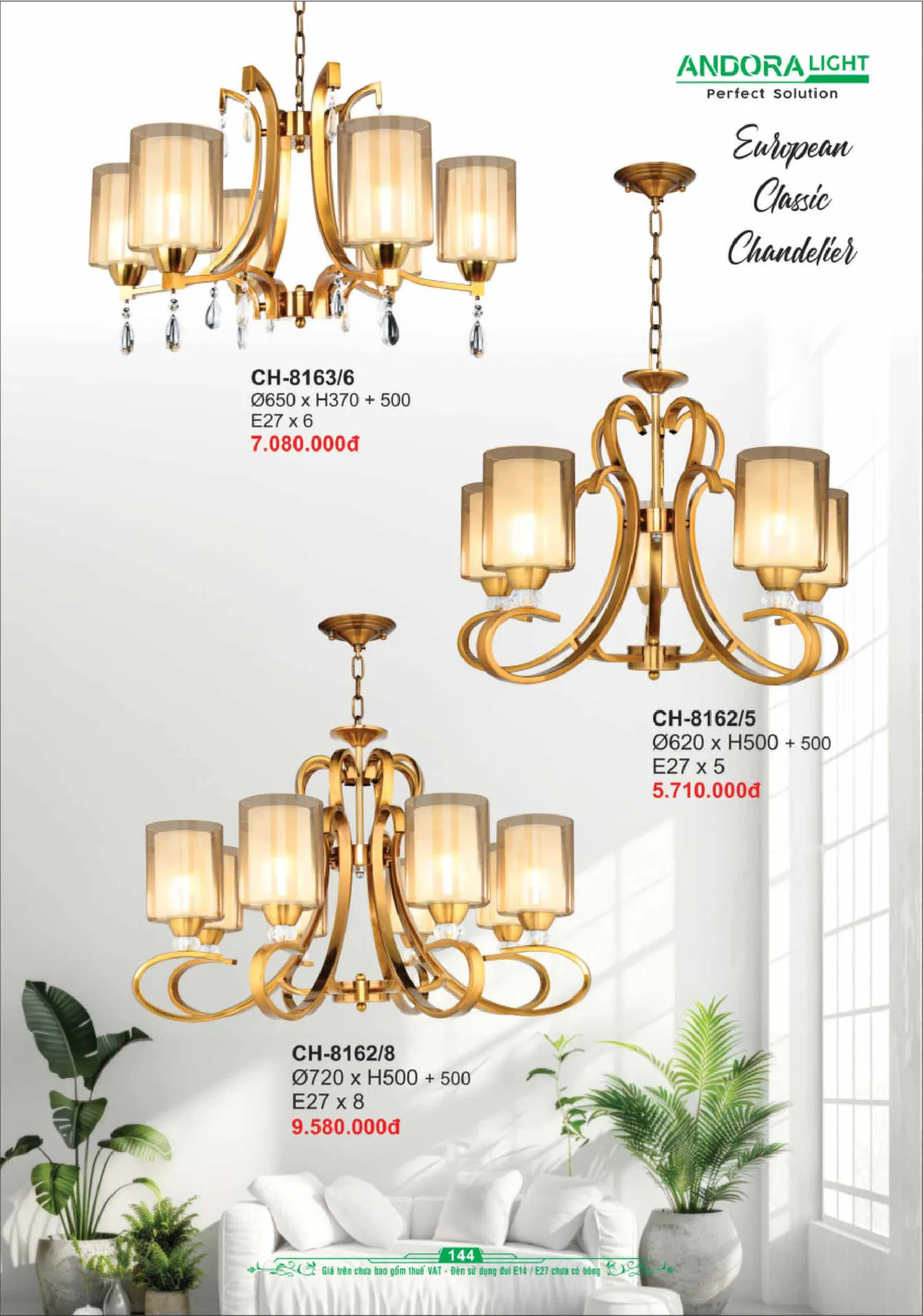 Catalogue Đèn Trang Trí ANDORA 2025 - Trang 145)