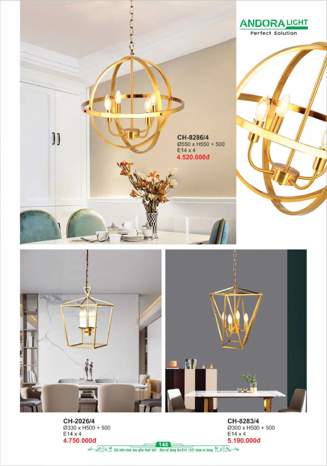 Catalogue Đèn Trang Trí ANDORA 2025 - Trang 147)