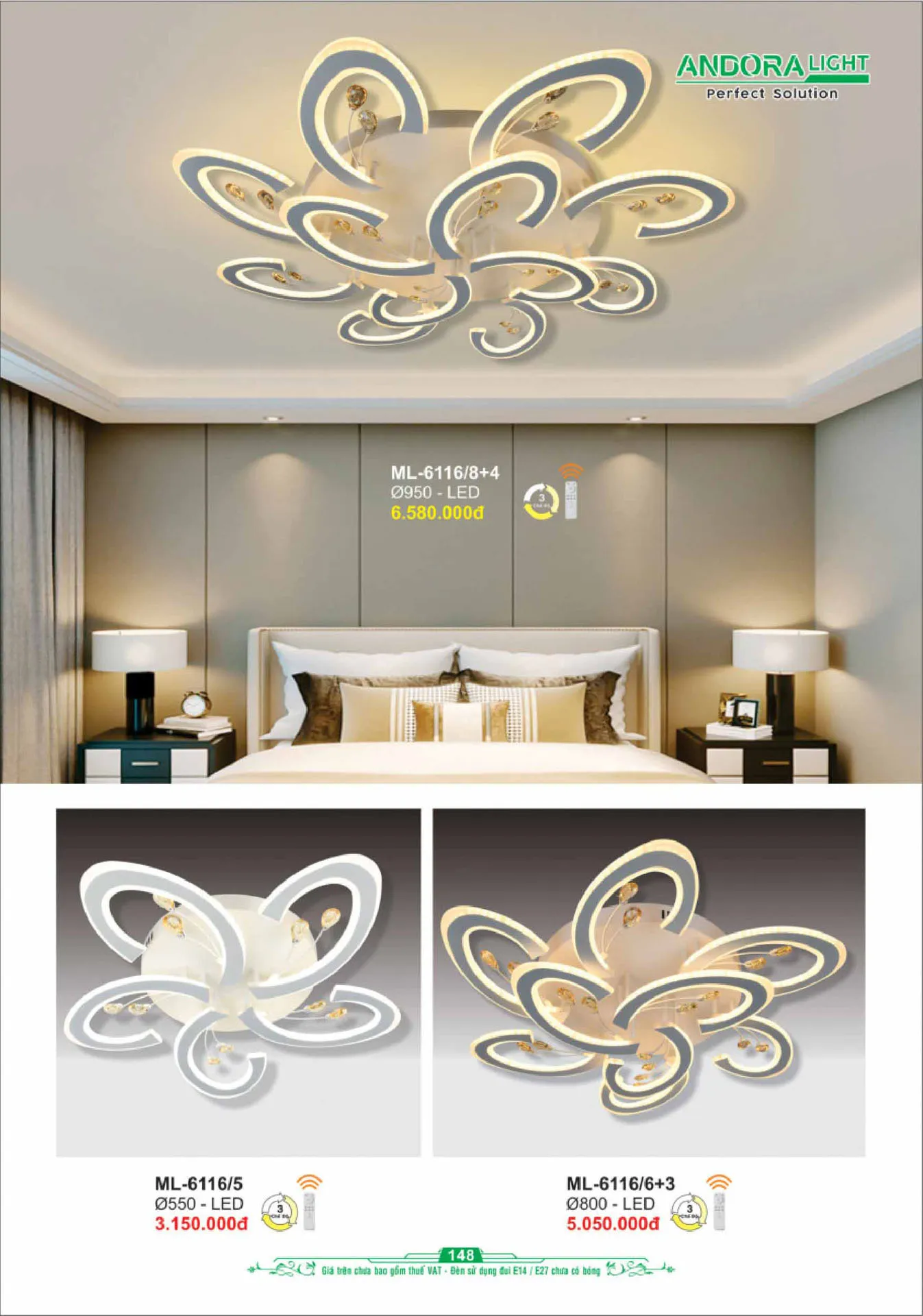 Catalogue Đèn Trang Trí ANDORA 2025 - Trang 149)