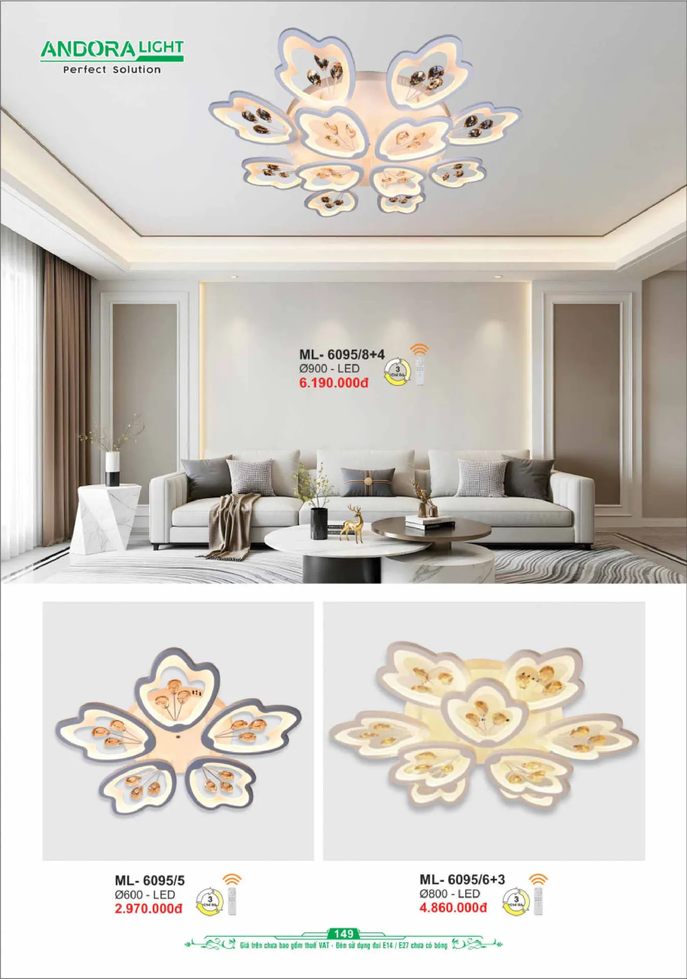 Catalogue Đèn Trang Trí ANDORA 2025 - Trang 150)
