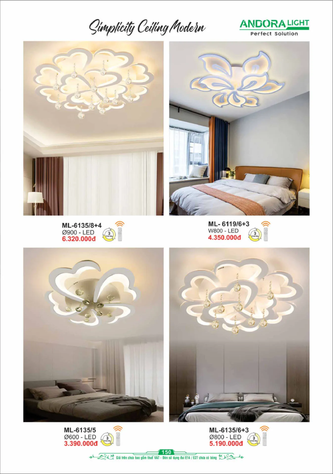 Catalogue Đèn Trang Trí ANDORA 2025 - Trang 151)
