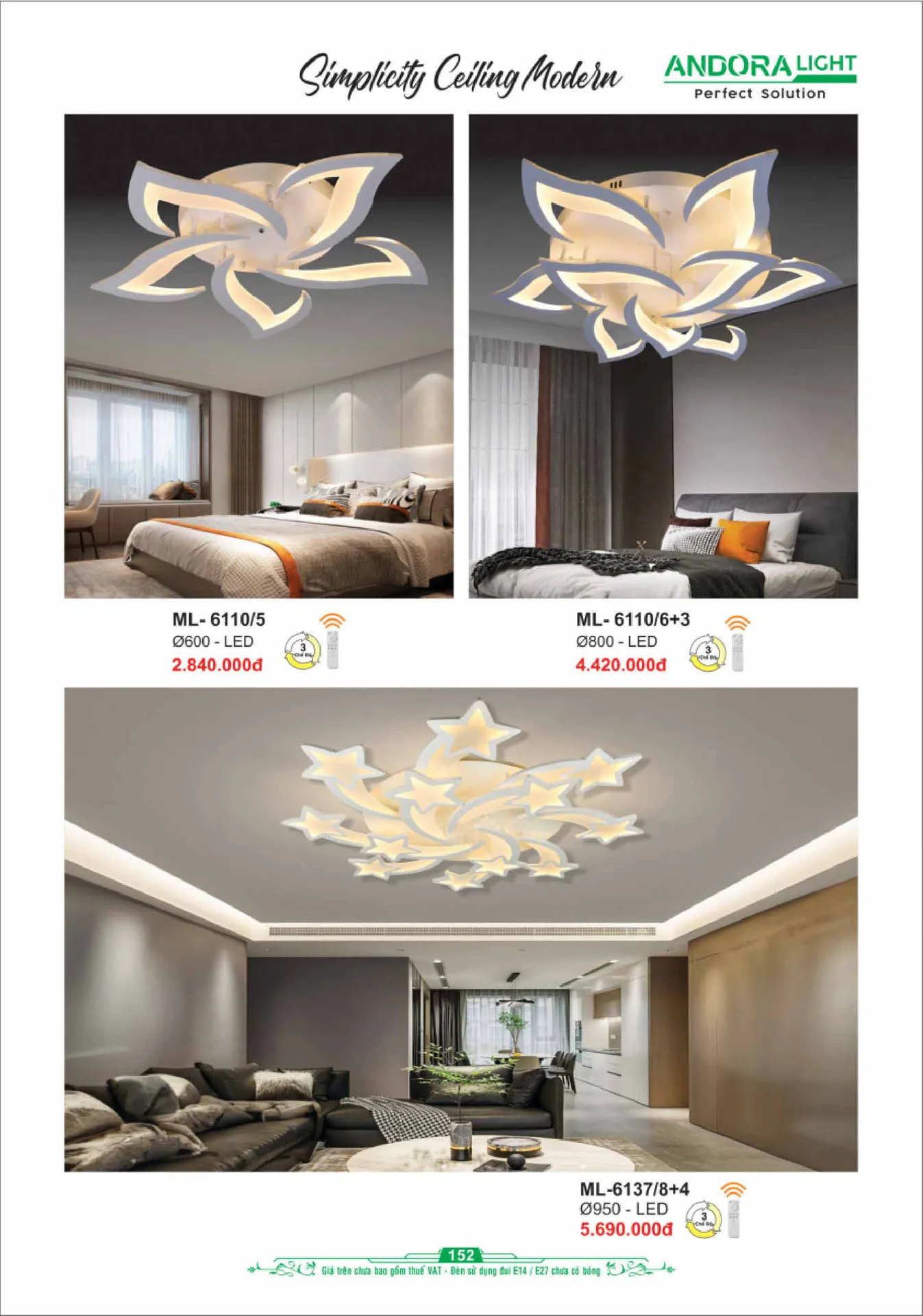 Catalogue Đèn Trang Trí ANDORA 2025 - Trang 153)