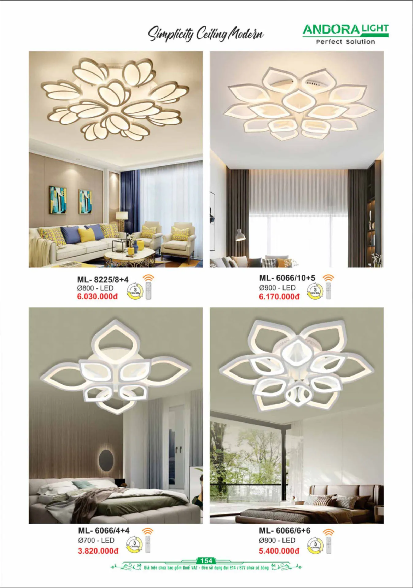 Catalogue Đèn Trang Trí ANDORA 2025 - Trang 155)