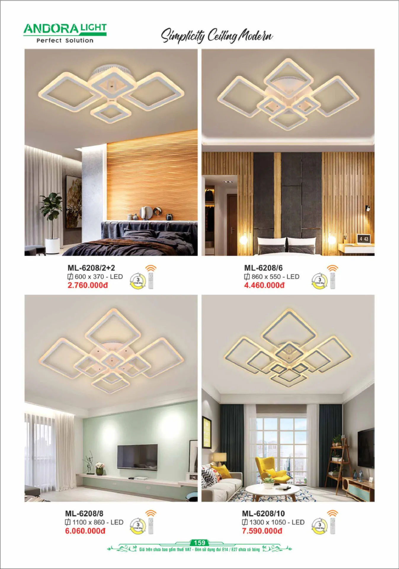 Catalogue Đèn Trang Trí ANDORA 2025 - Trang 160)
