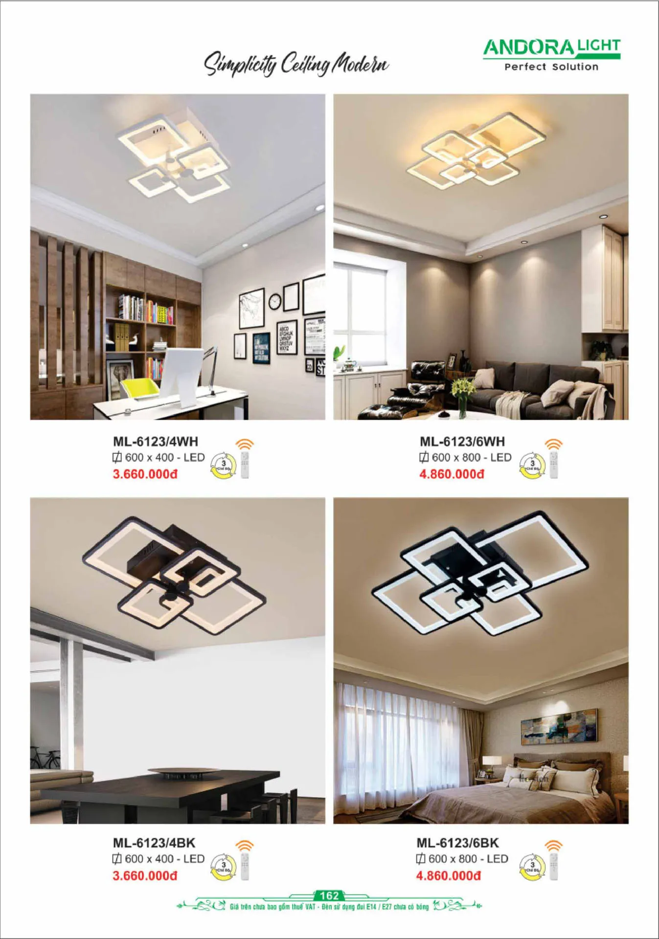 Catalogue Đèn Trang Trí ANDORA 2025 - Trang 163)