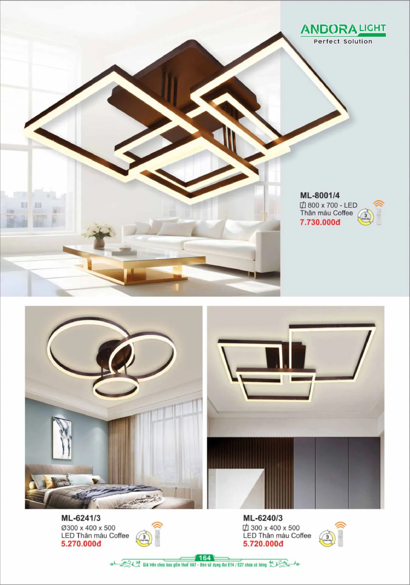 Catalogue Đèn Trang Trí ANDORA 2025 - Trang 165)