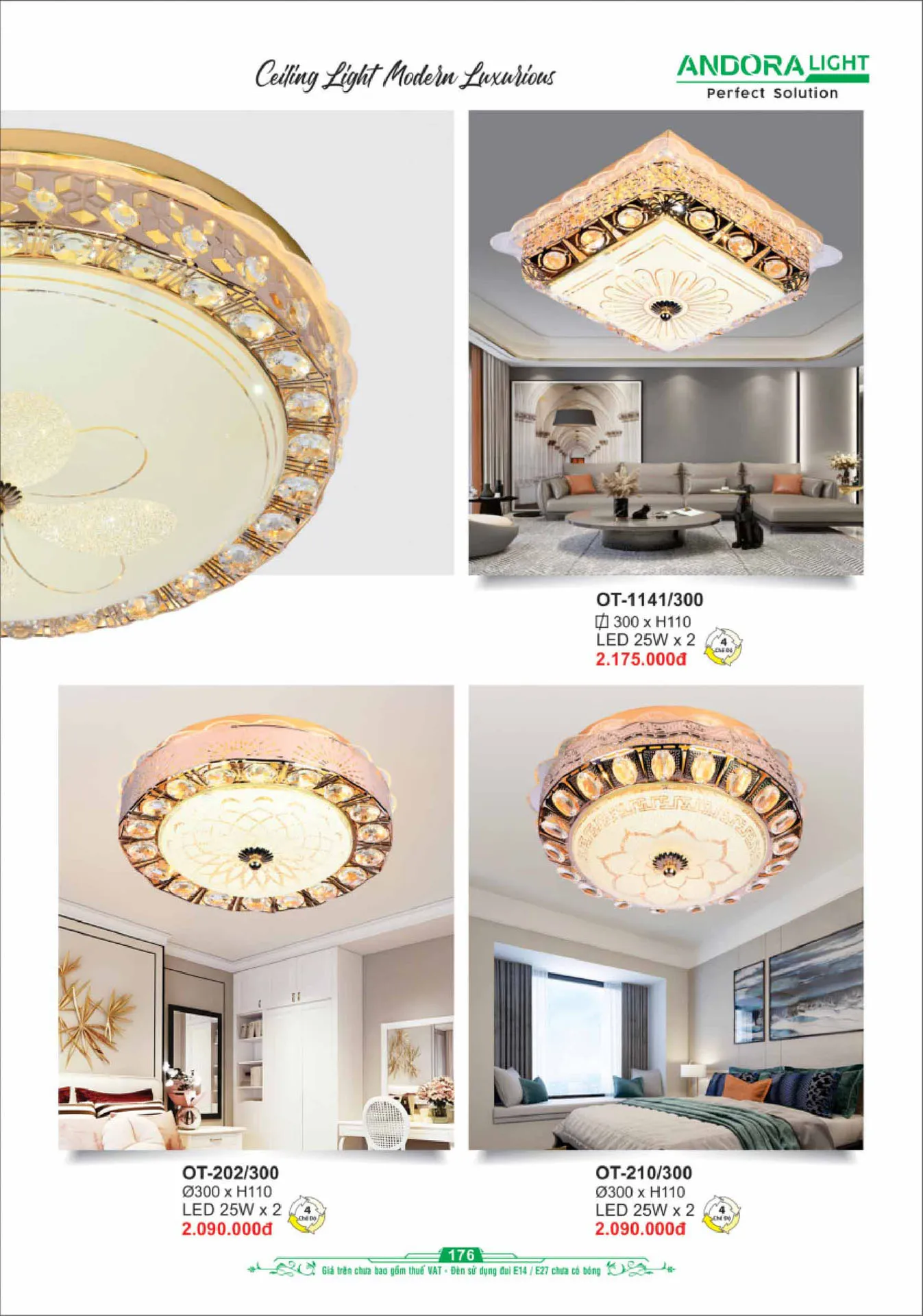 Catalogue Đèn Trang Trí ANDORA 2025 - Trang 177)