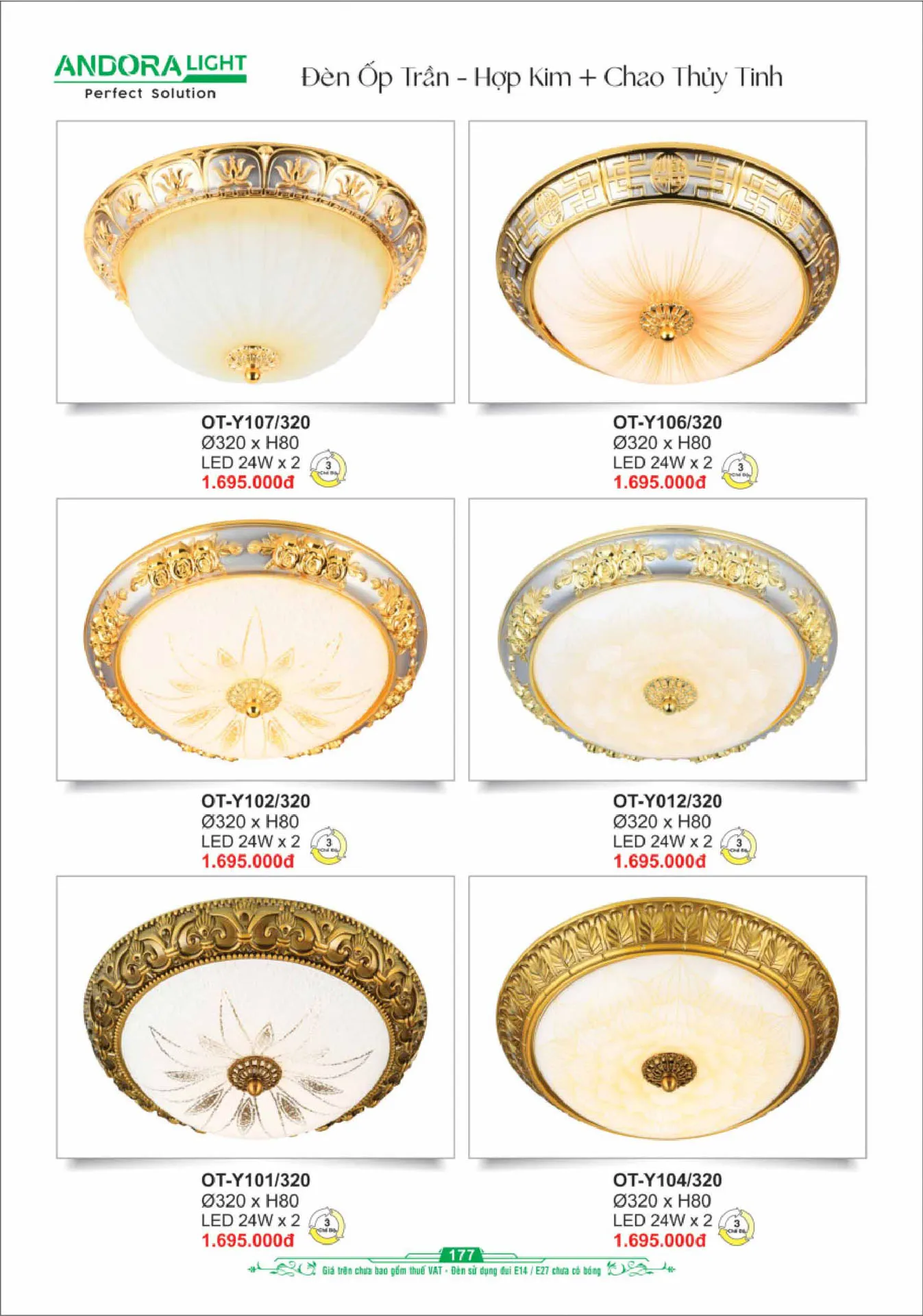 Catalogue Đèn Trang Trí ANDORA 2025 - Trang 178)