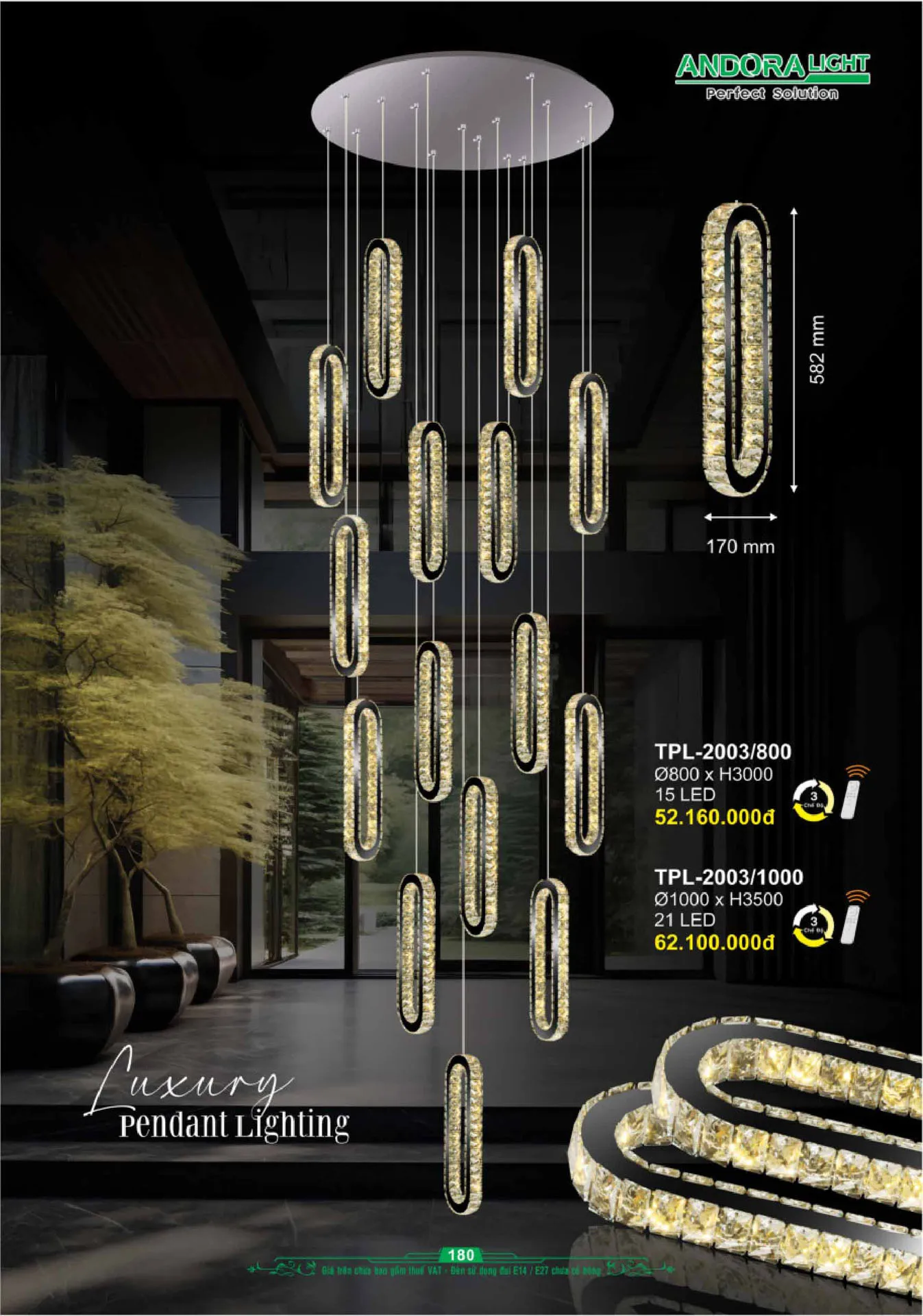 Catalogue Đèn Trang Trí ANDORA 2025 - Trang 181)