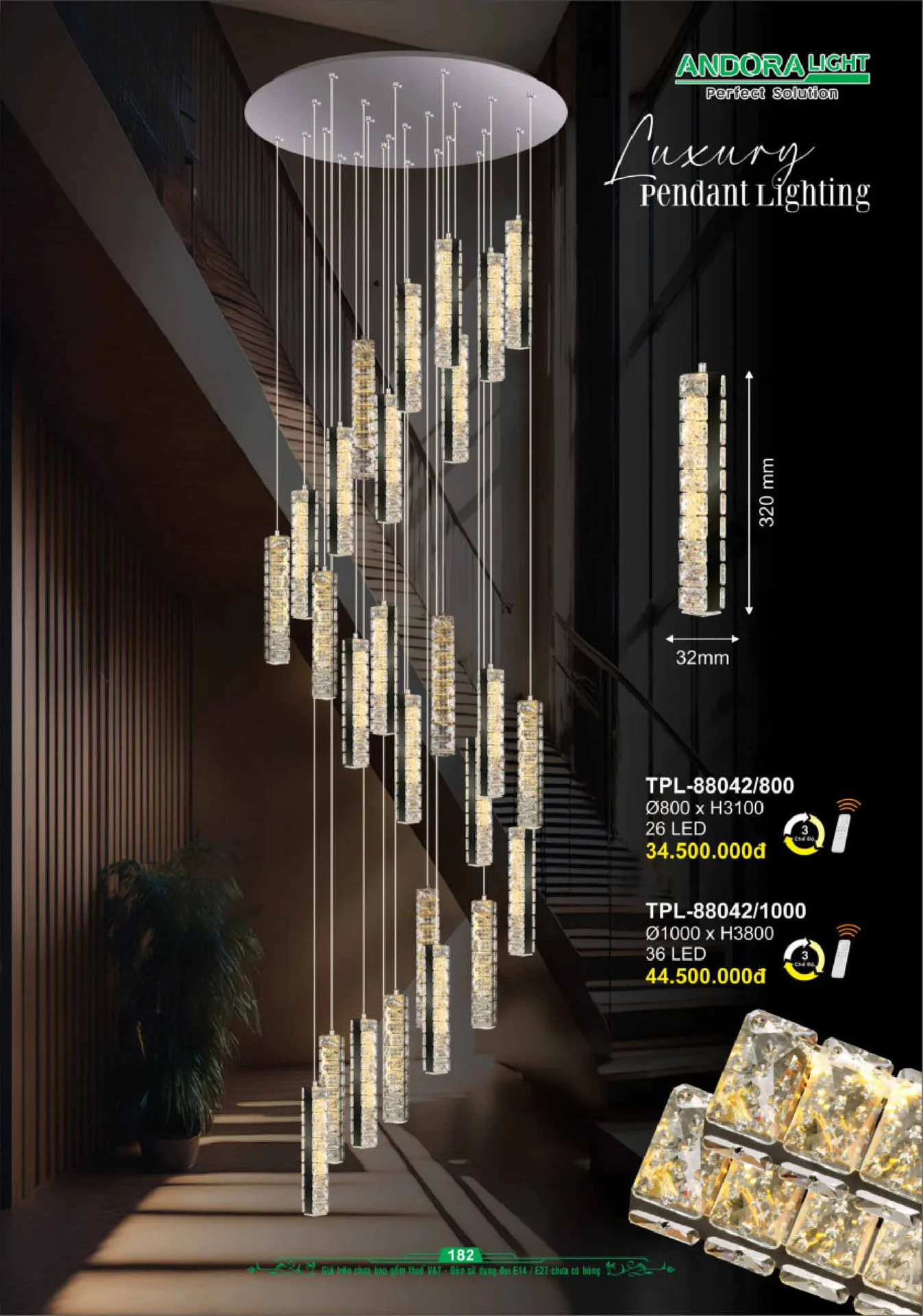 Catalogue Đèn Trang Trí ANDORA 2025 - Trang 183)